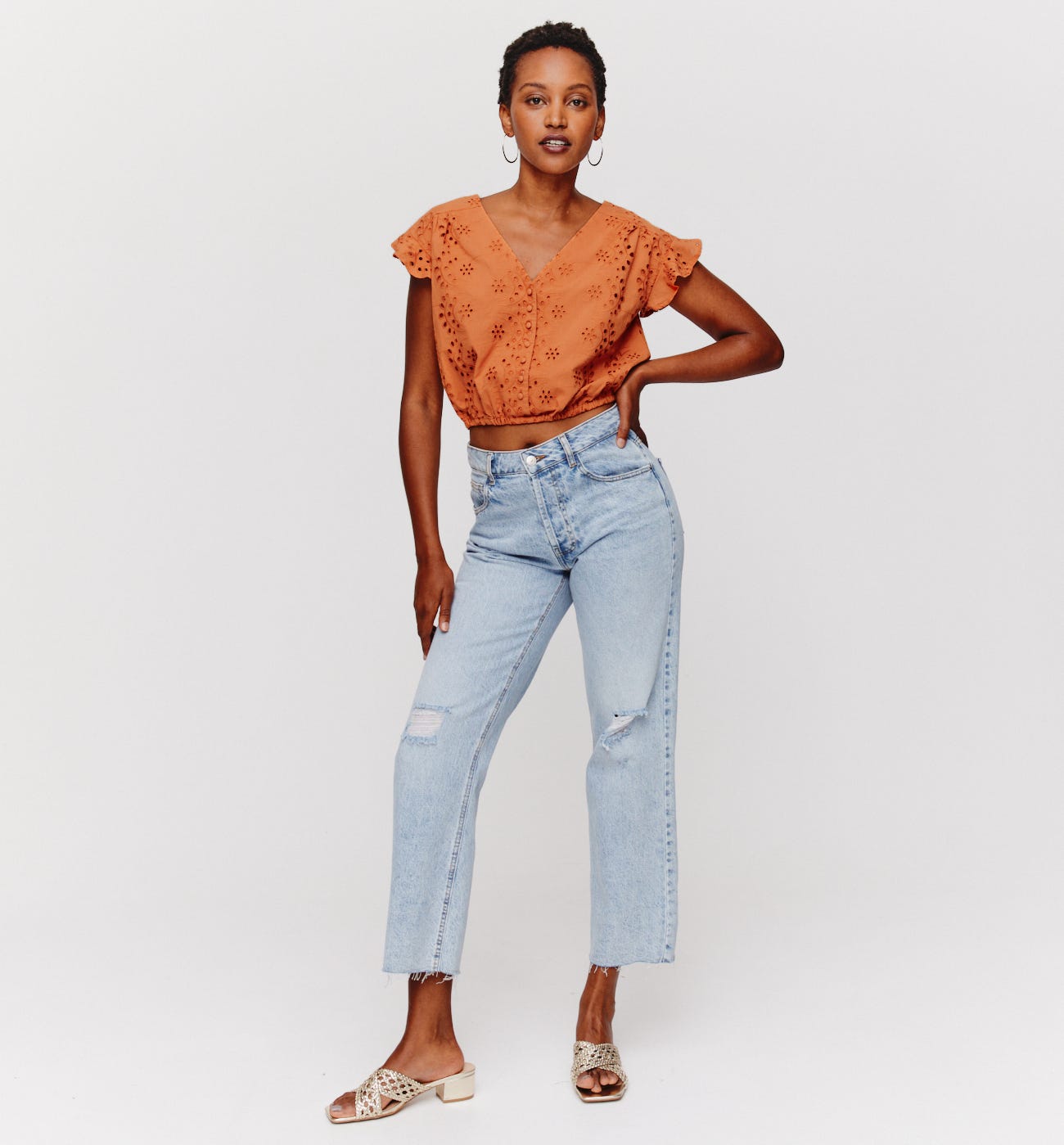 Broderie anglaise blouse