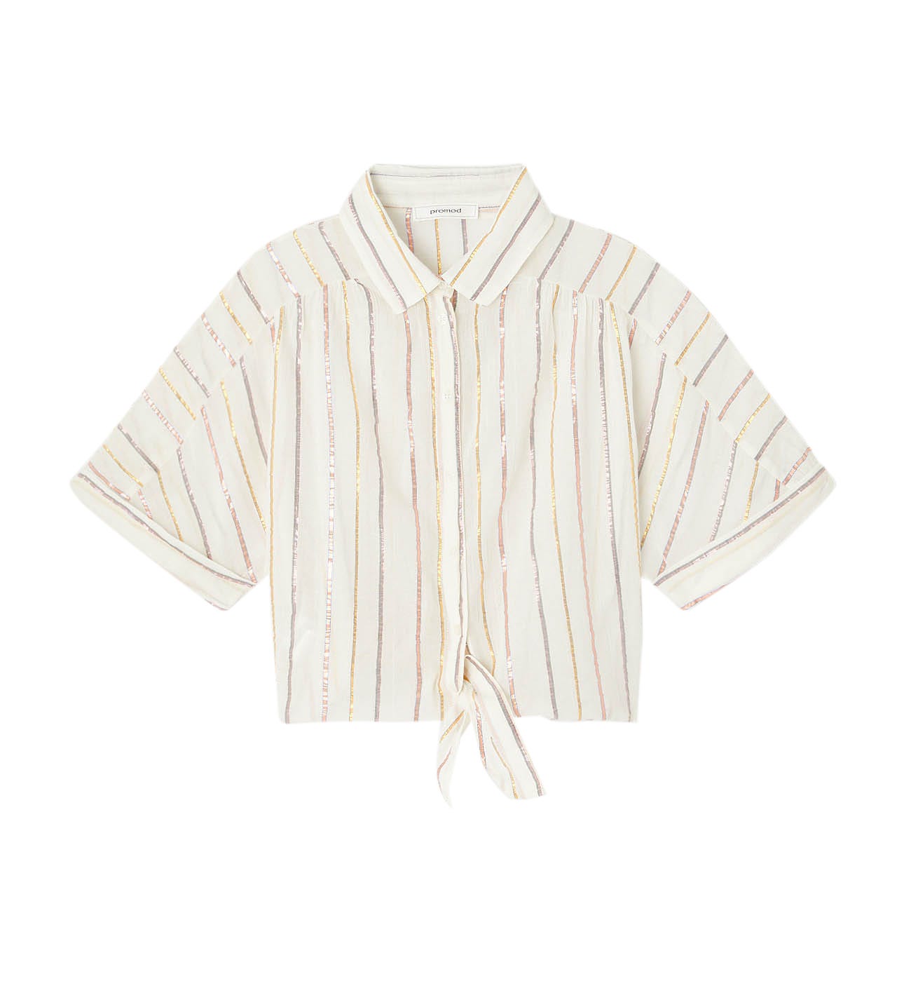 Tie-front shirt