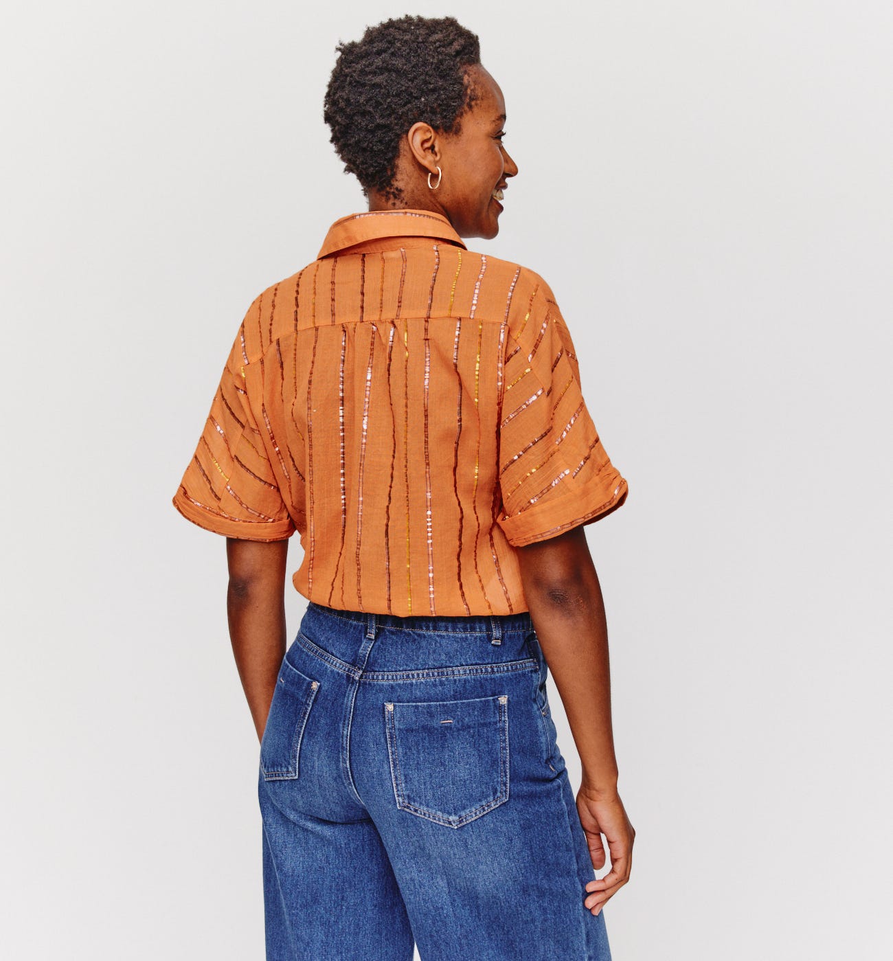 Tie-front shirt