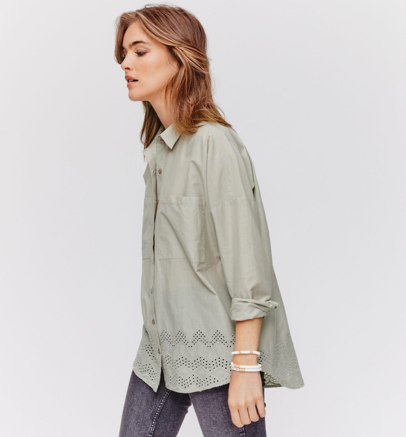 Broderie anglaise shirt