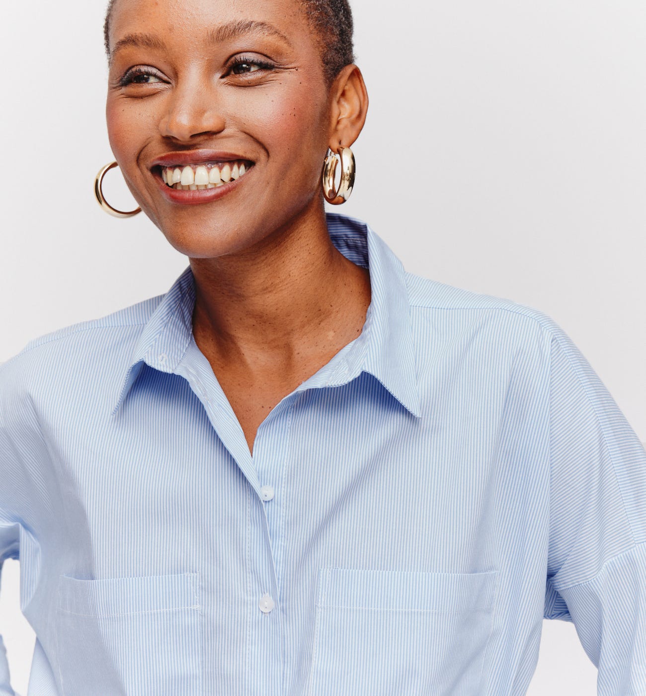 Camicia oversize a righe