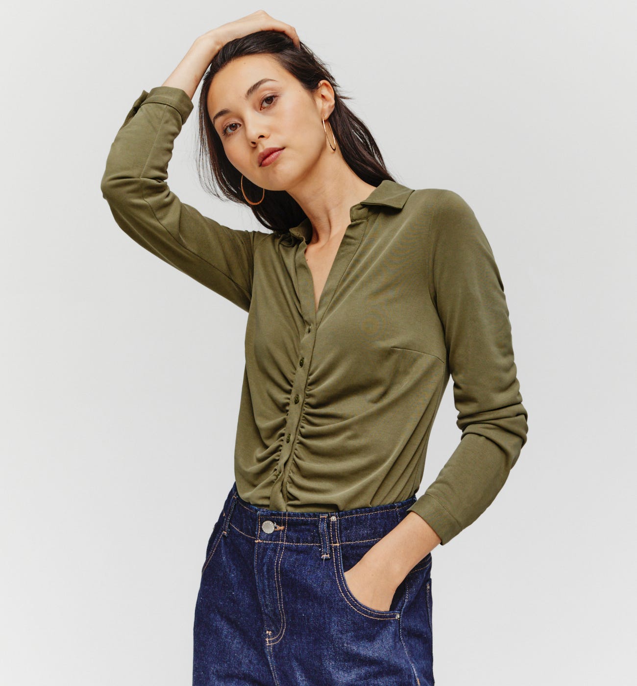 Bluse aus weichem Jersey