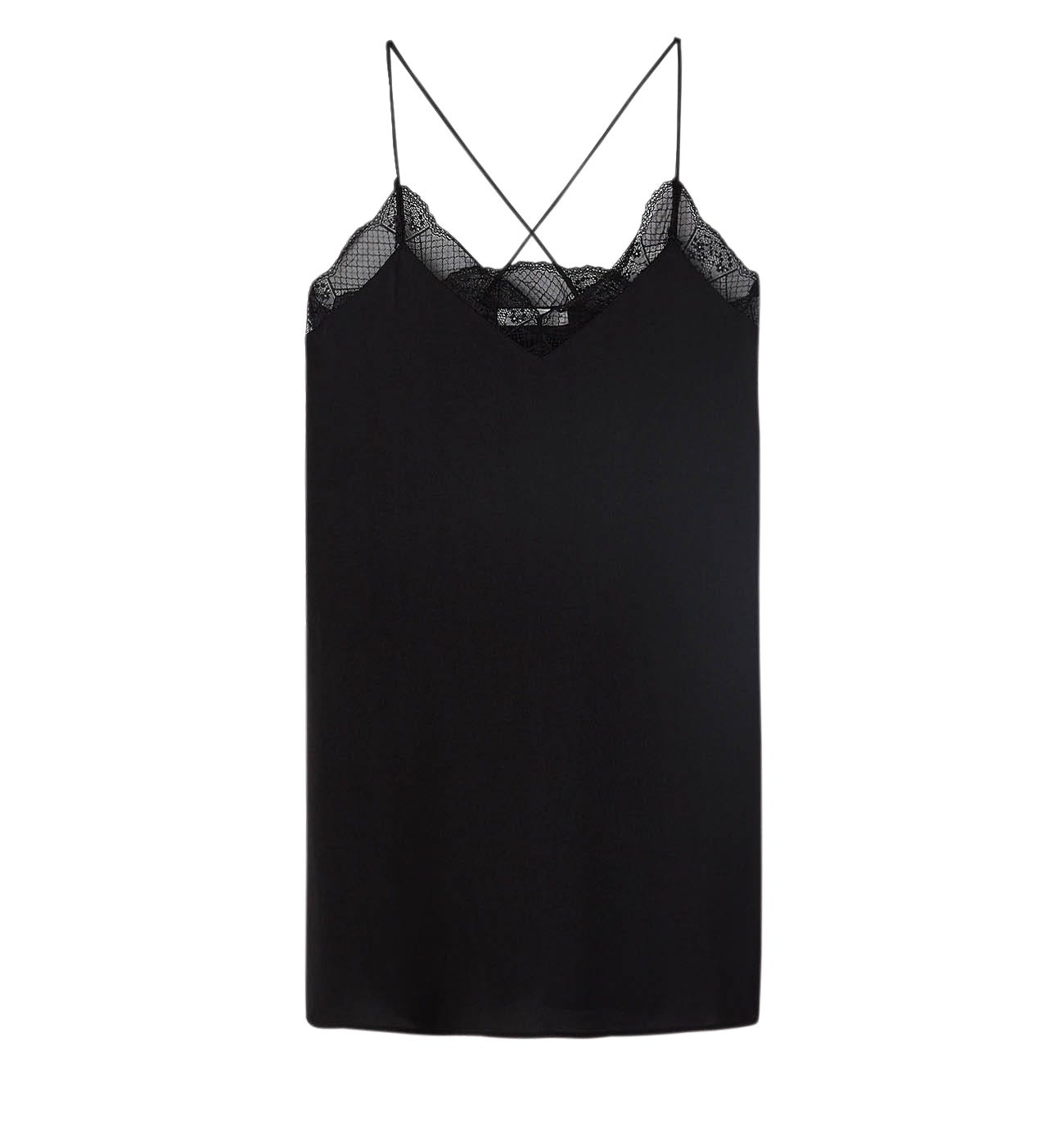 Silky lingerie-inspired top