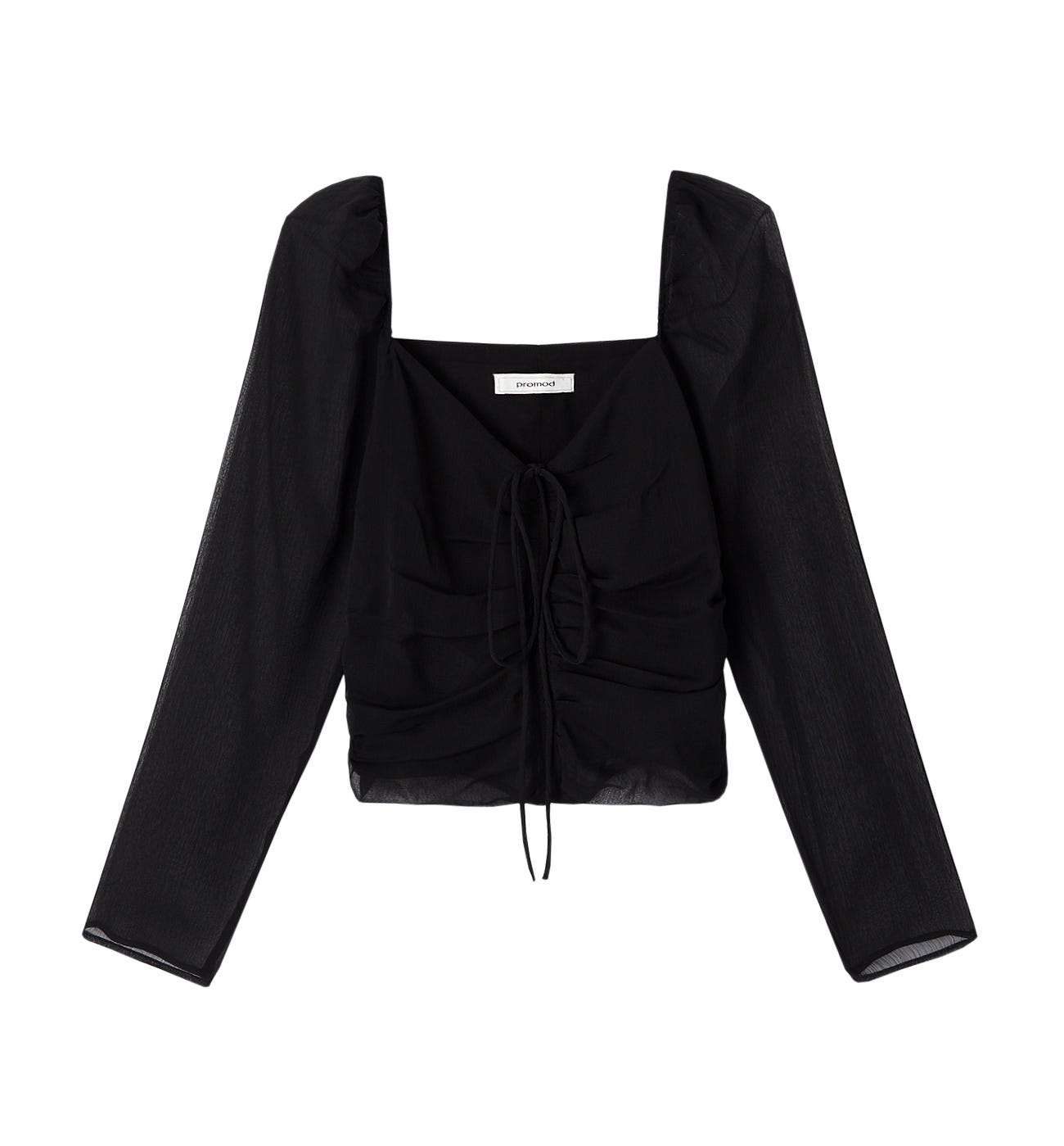 Top cropped in voile