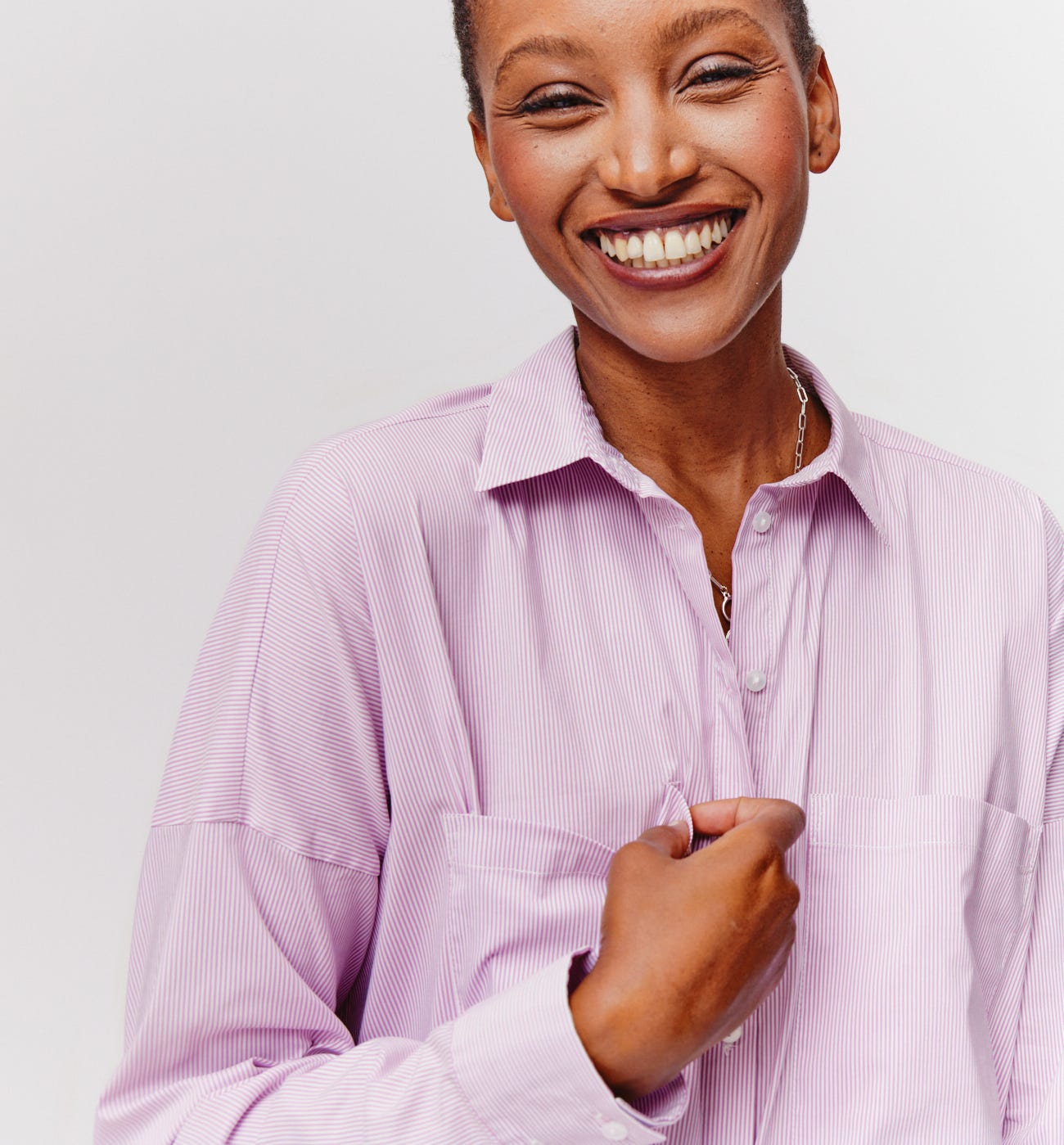 Camicia oversize a righe