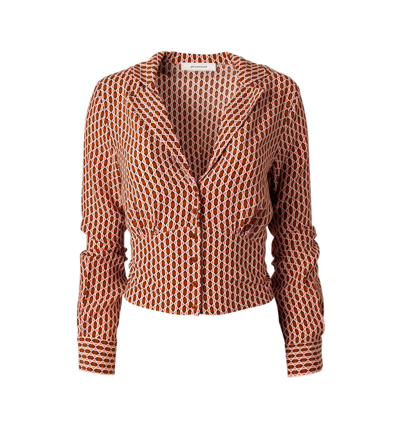 Short patterned shirt