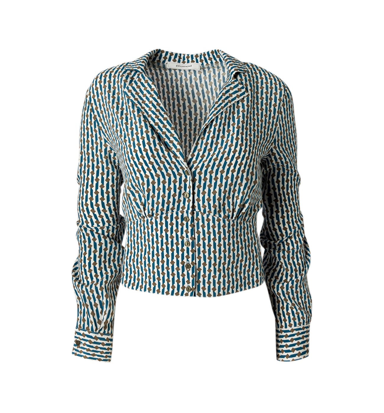 Camisa corta y estampada