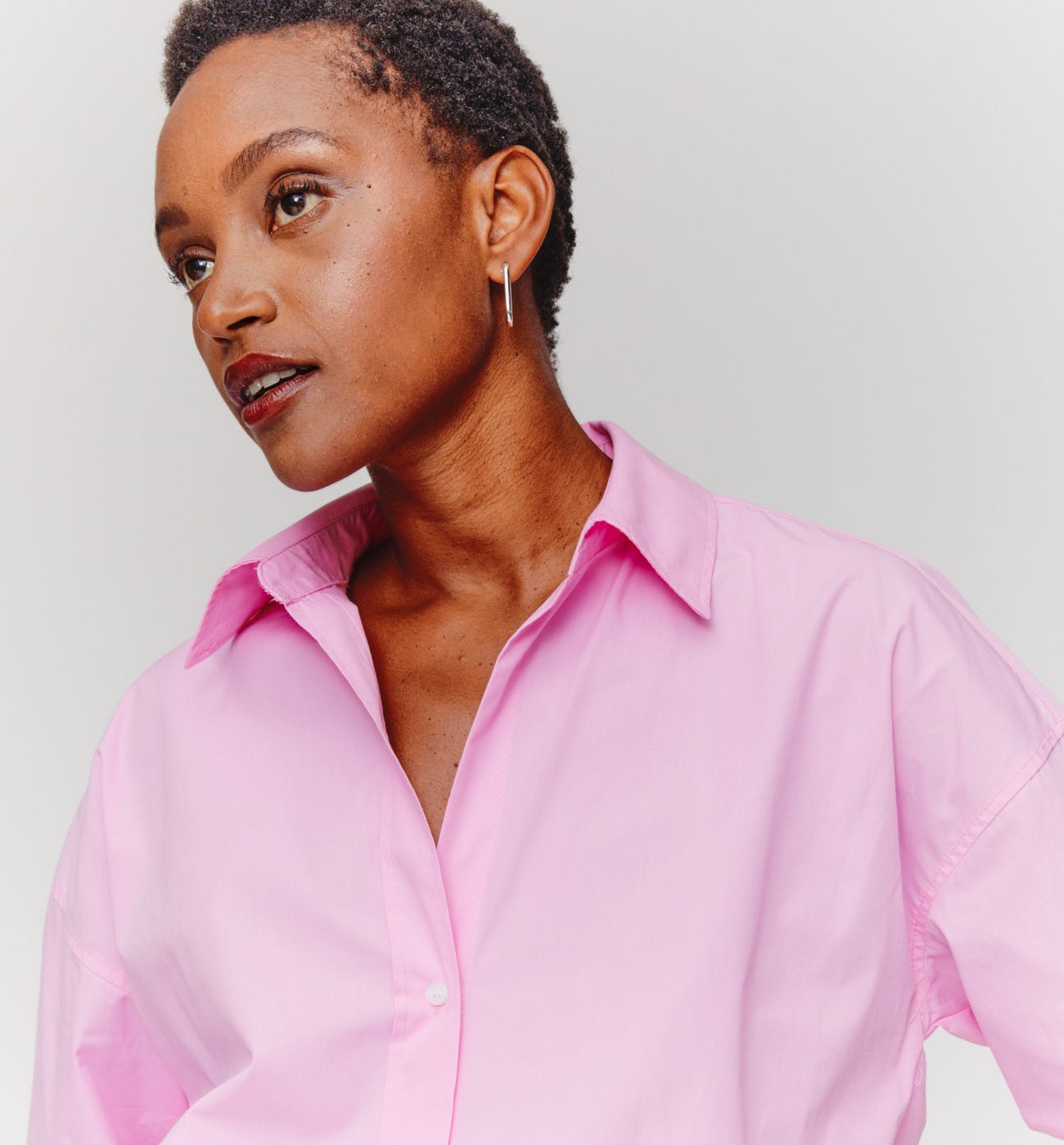 Oversized cotton shirt