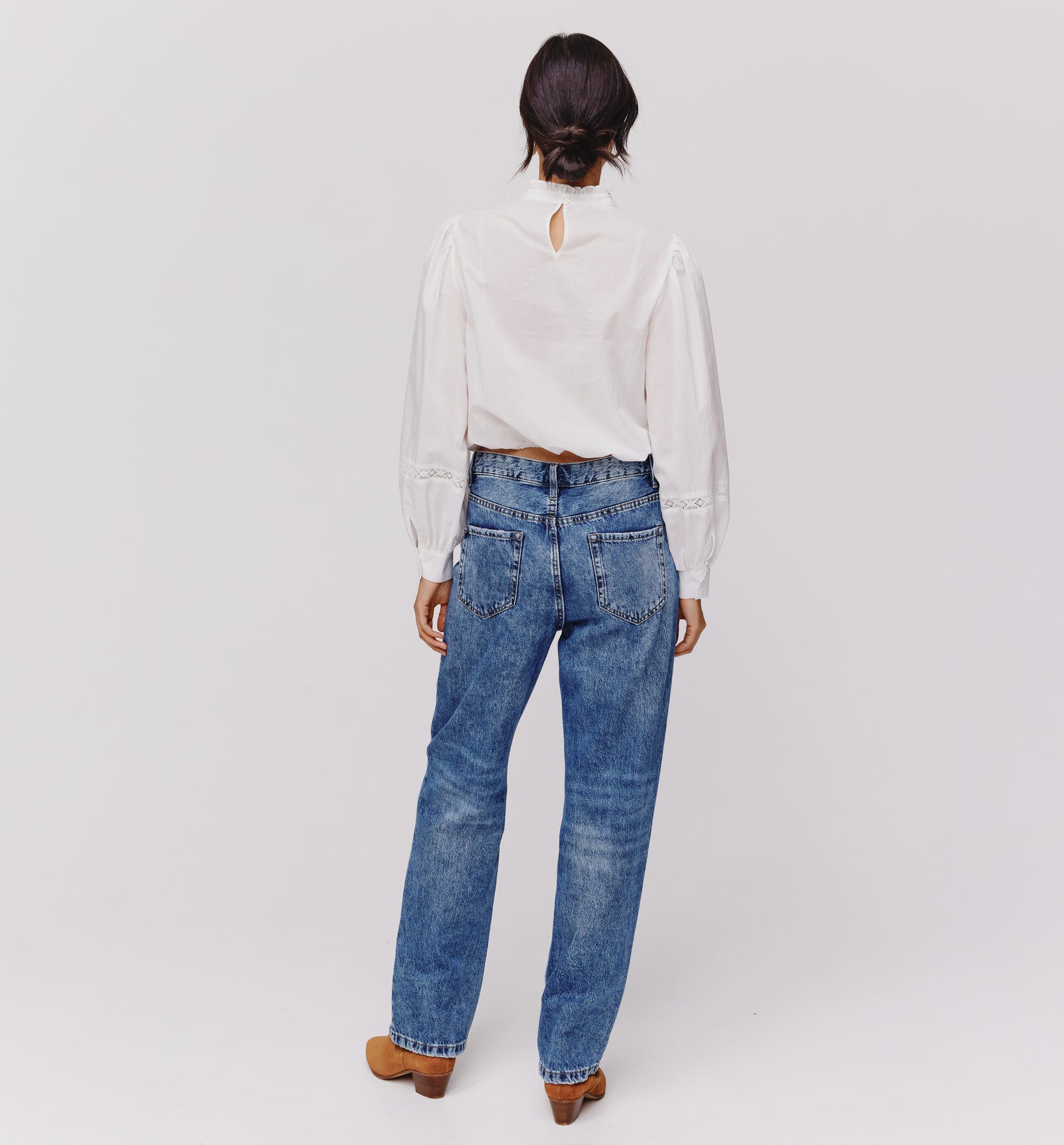 Romantic cotton blouse