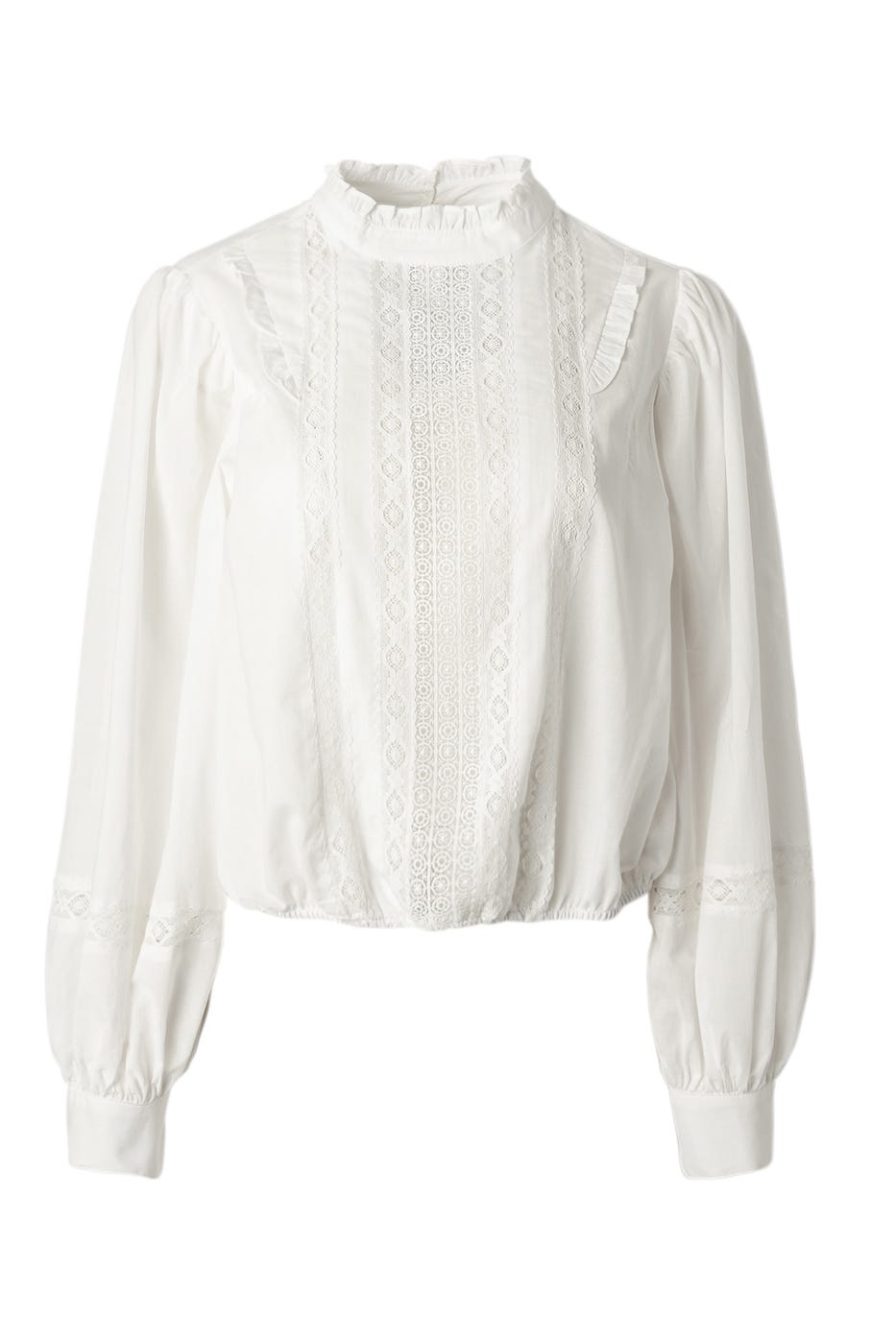 Blouse romantique en cotonnade