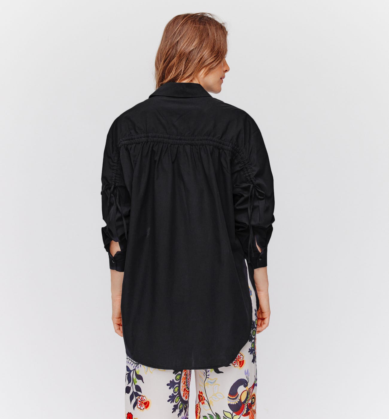 Camicia oversize tinta unita