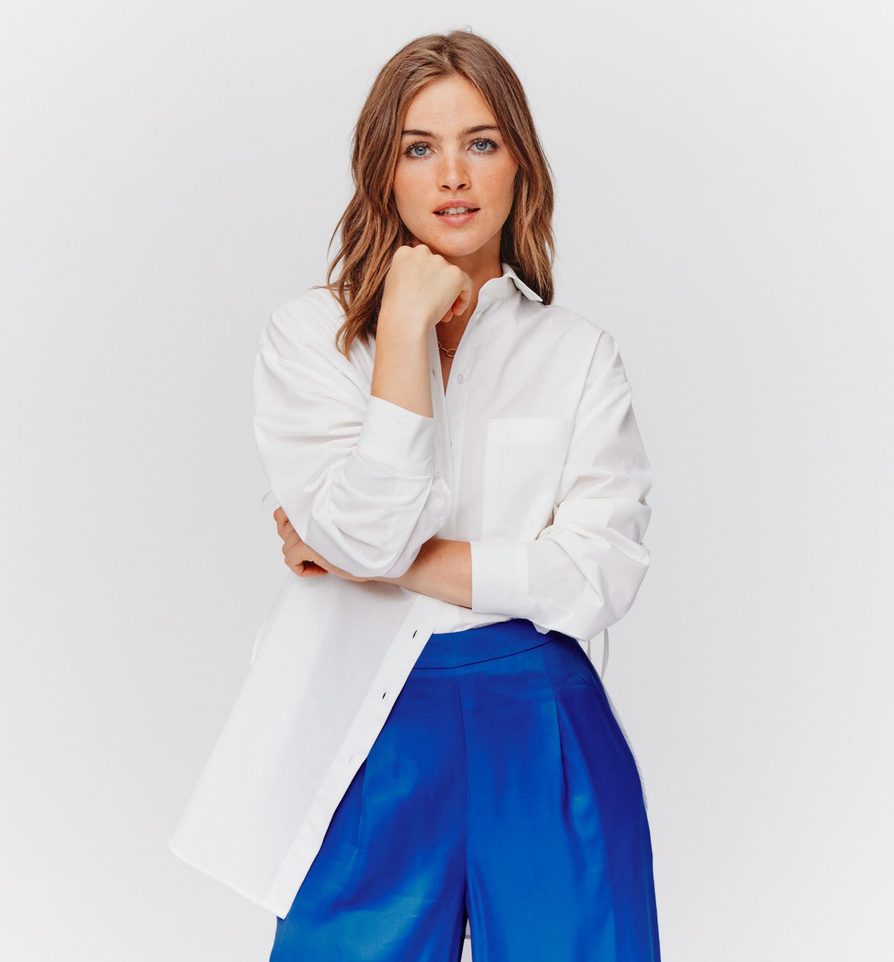 Chemise oversize unie Femme