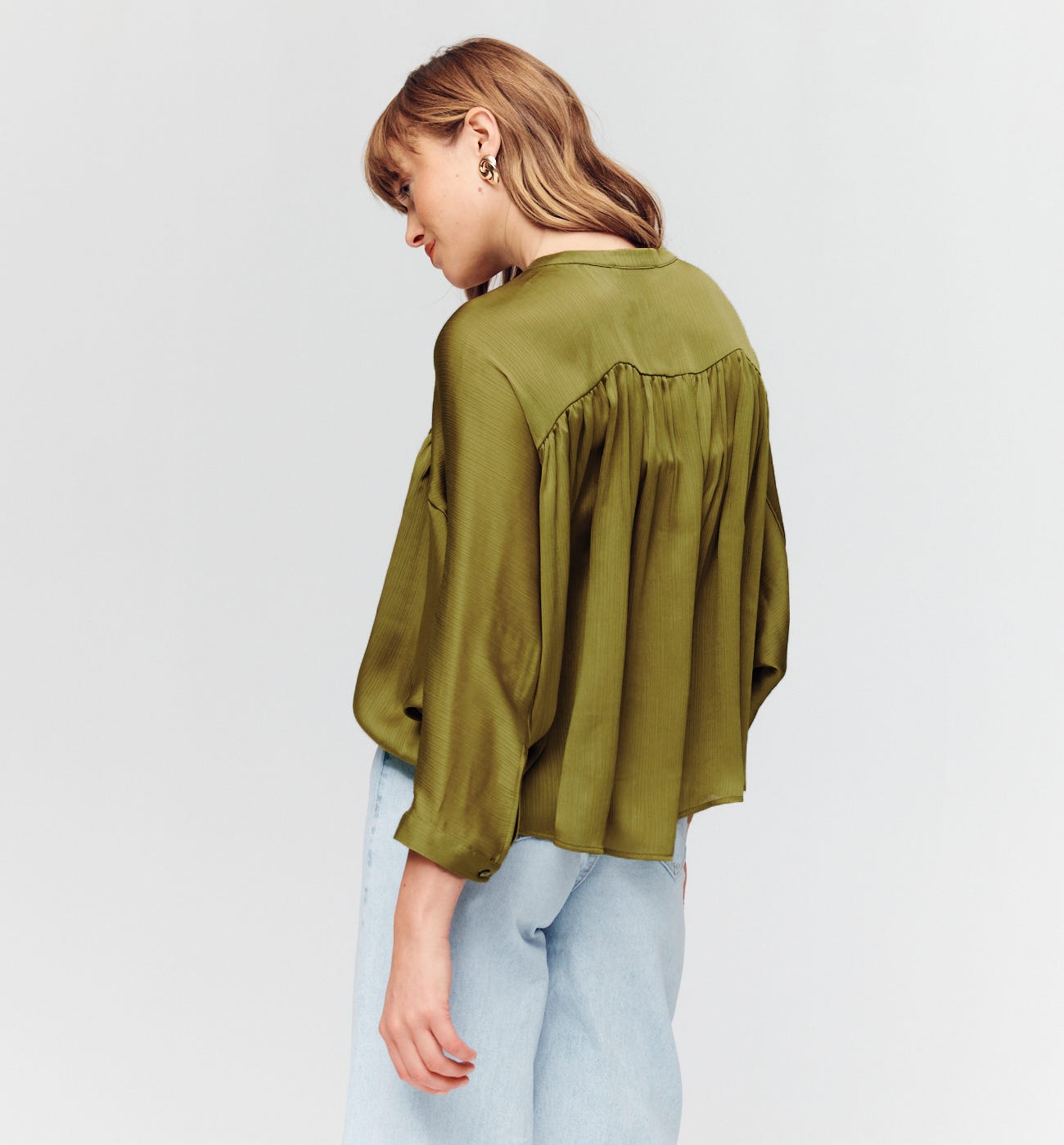 Loose silky blouse