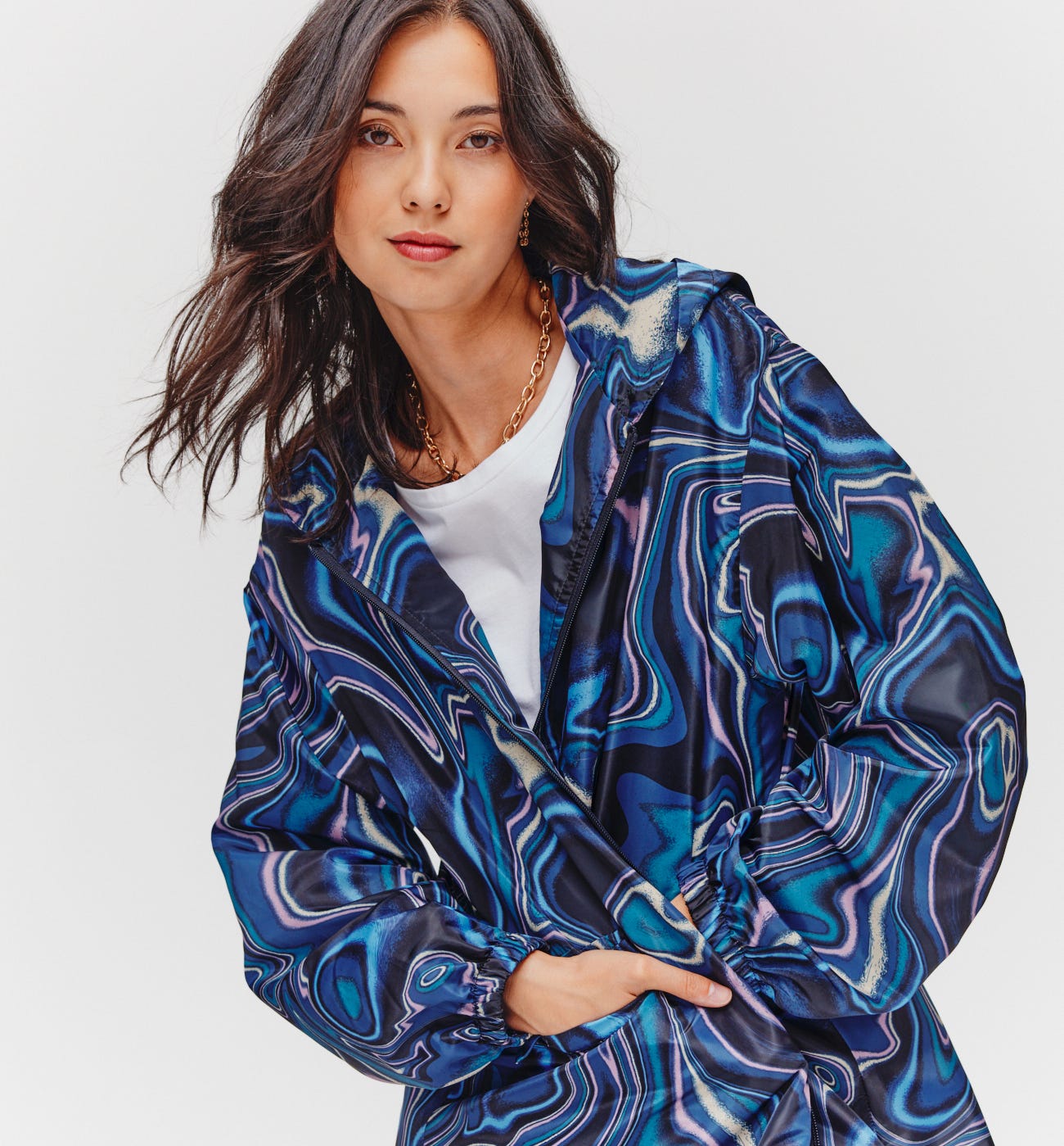 Wasserabweisende Regenjacke