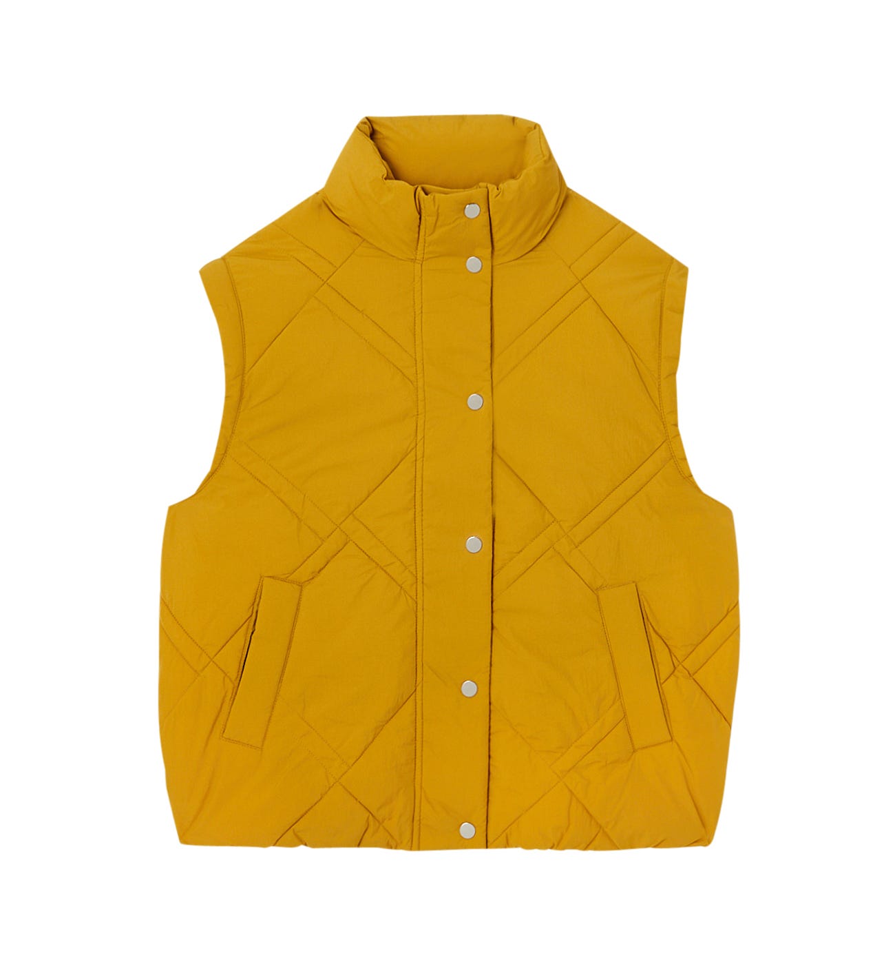 Sleeveless padded waistcoat