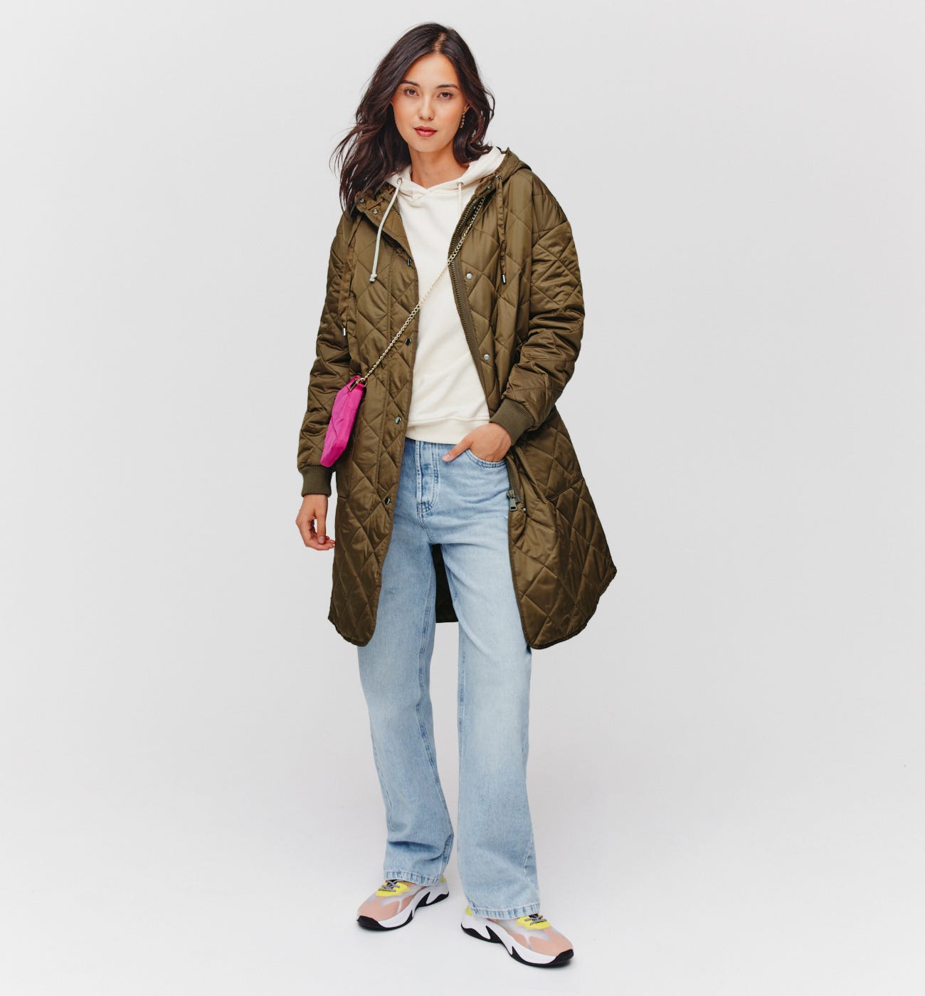 Parka trapuntato con cappuccio