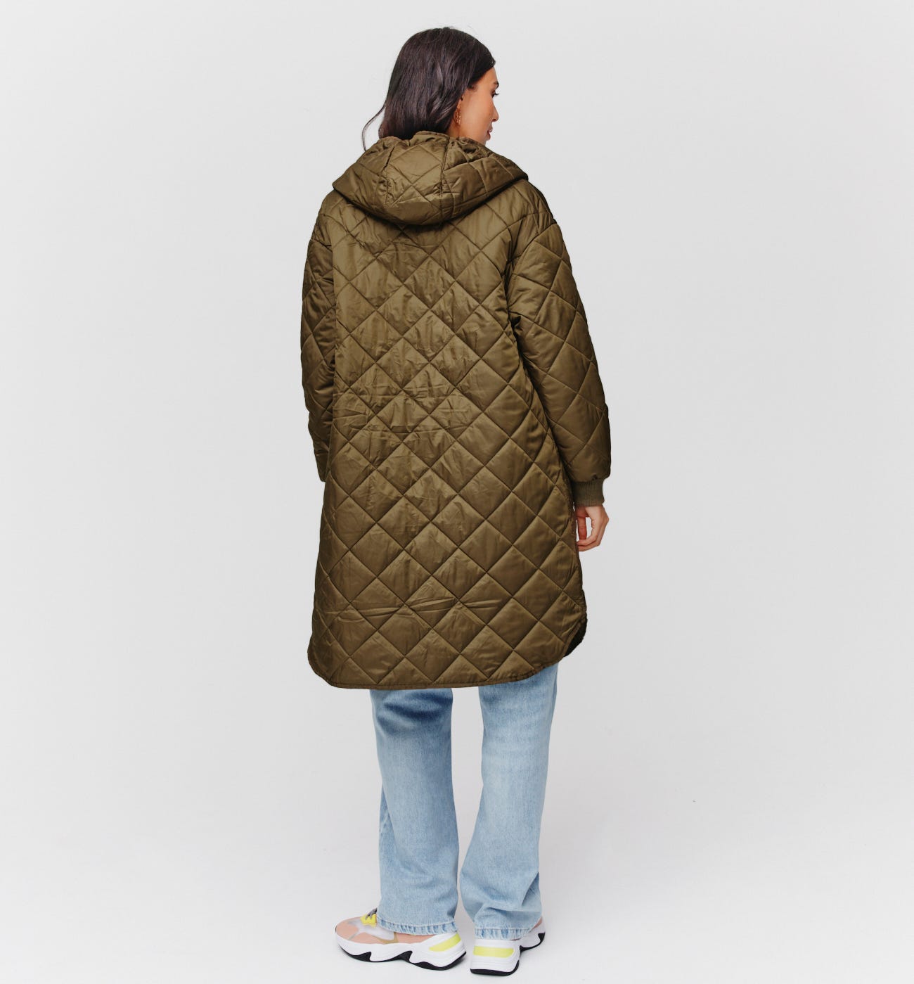 Hooded padded parka