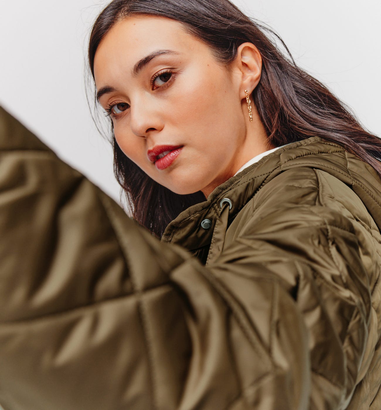 Parka trapuntato con cappuccio