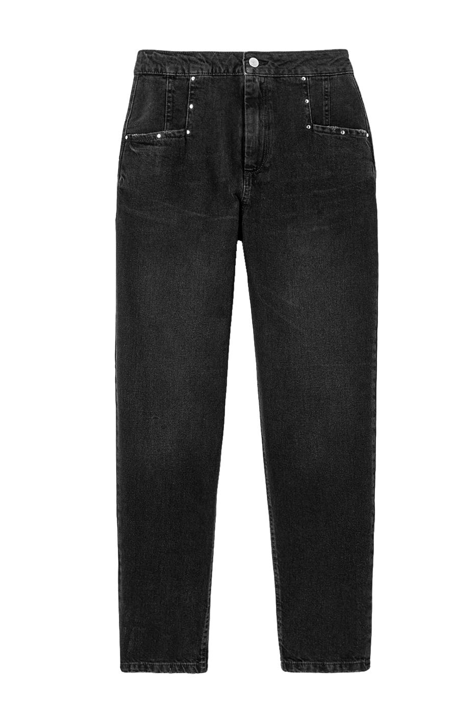Boyfriend-Jeans mit Nieten