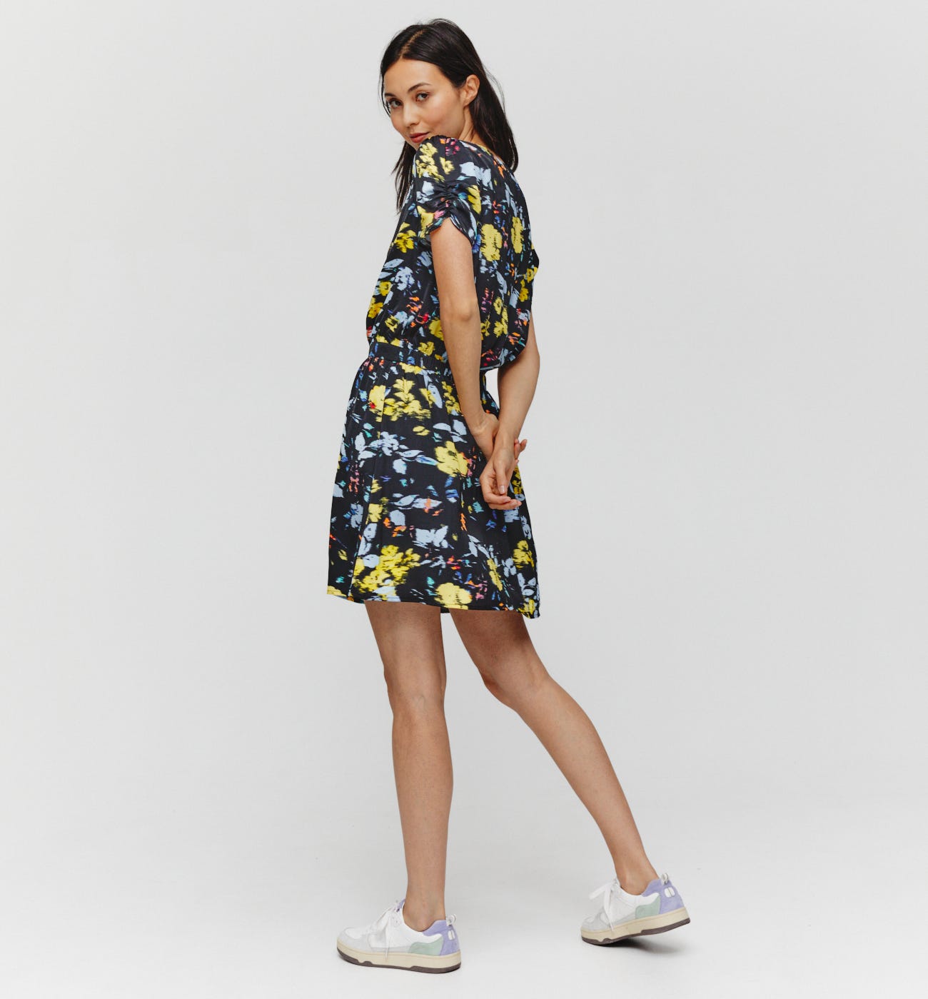 Short patterned dress