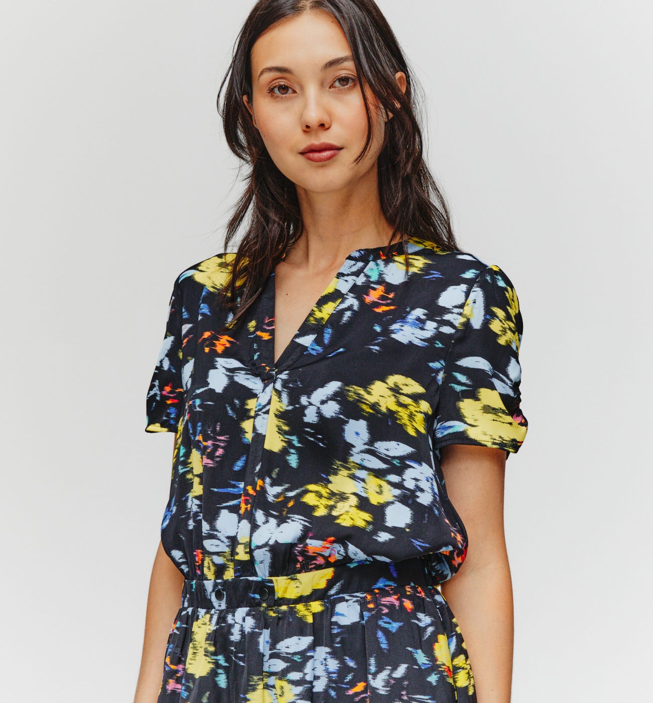 Short patterned dress