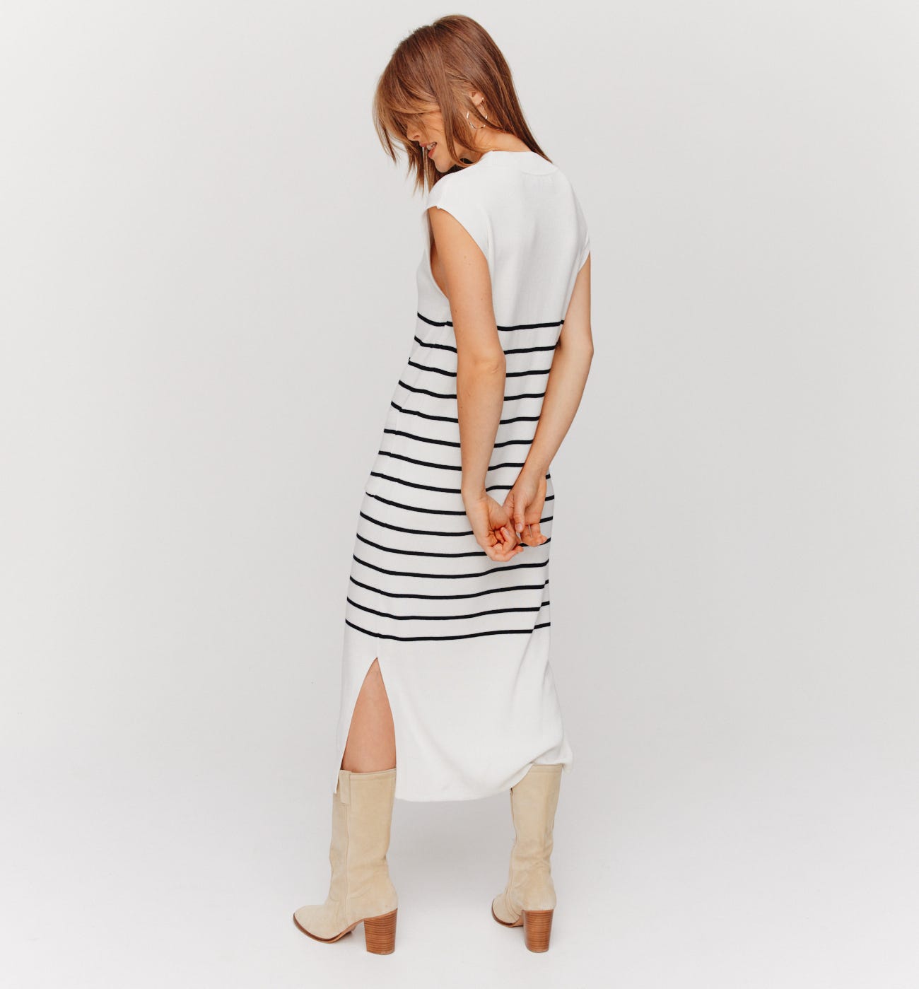 Vestido-jersey marinero