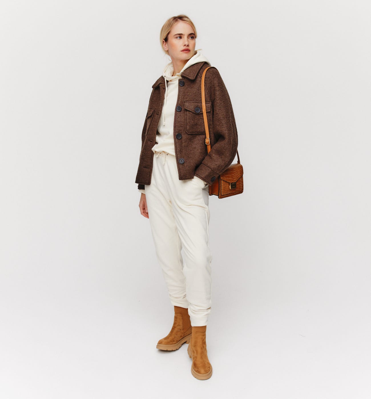 Giacca in lana bouclé