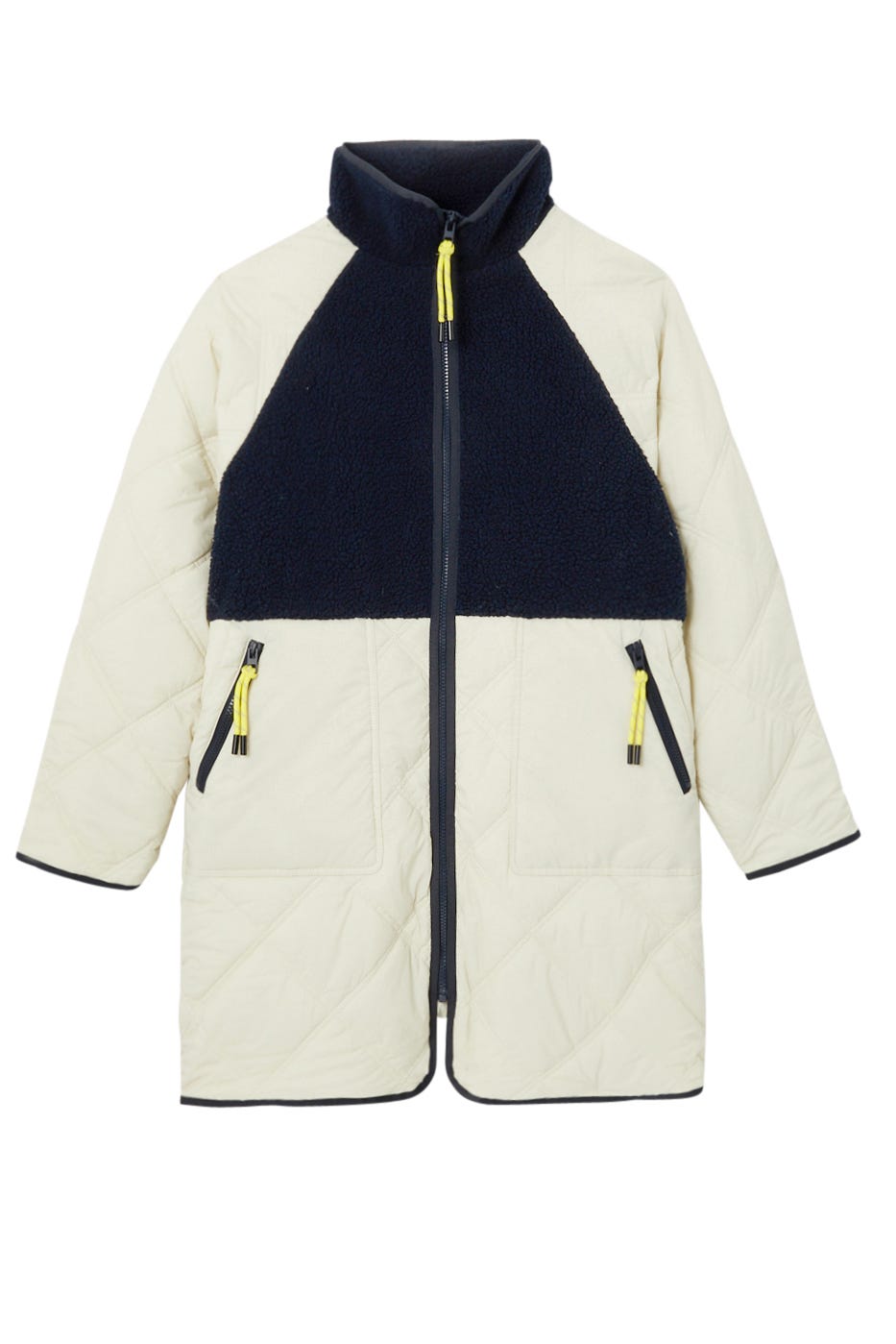 Parka acolchada bicolor