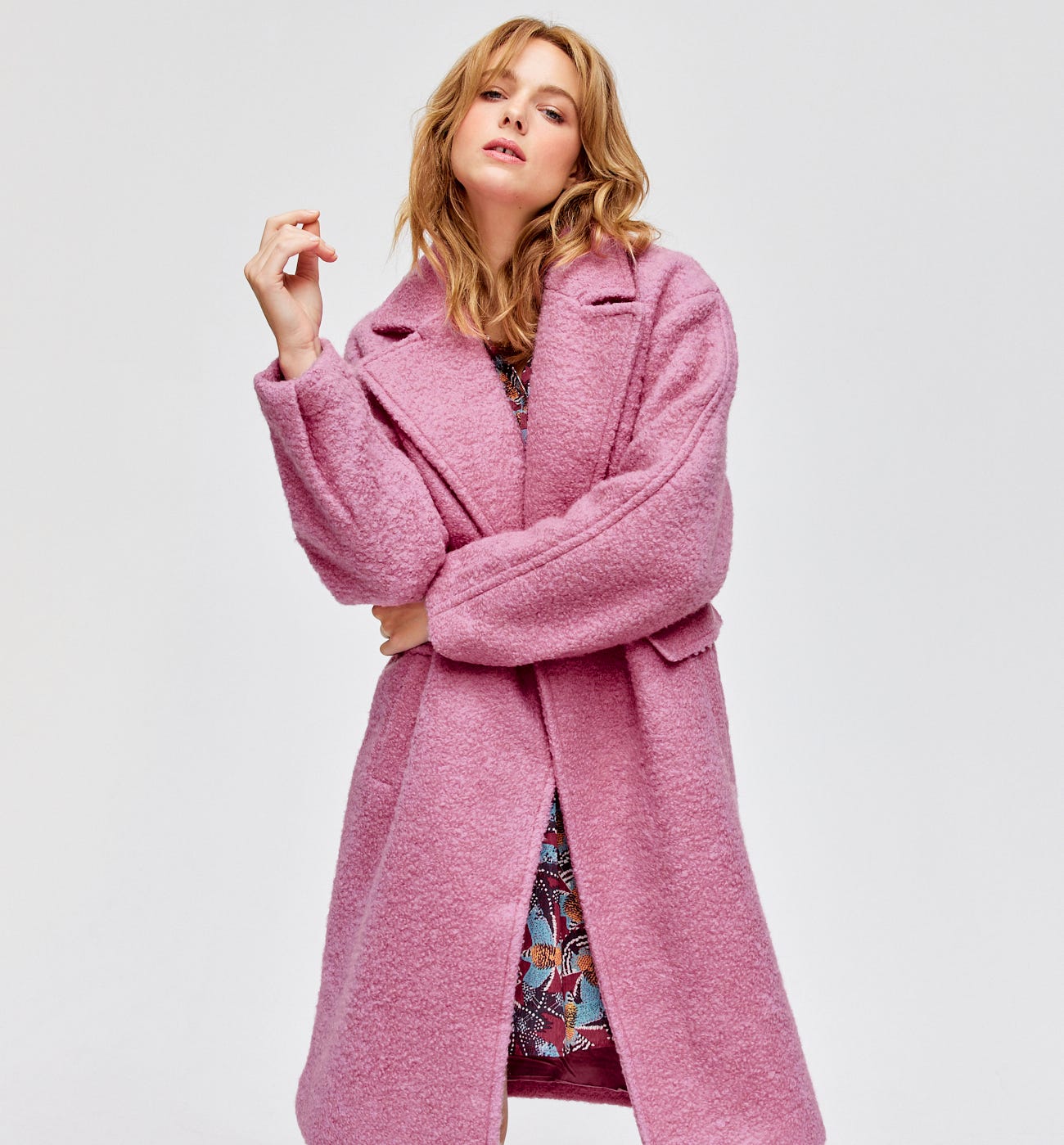 Wool blend coat