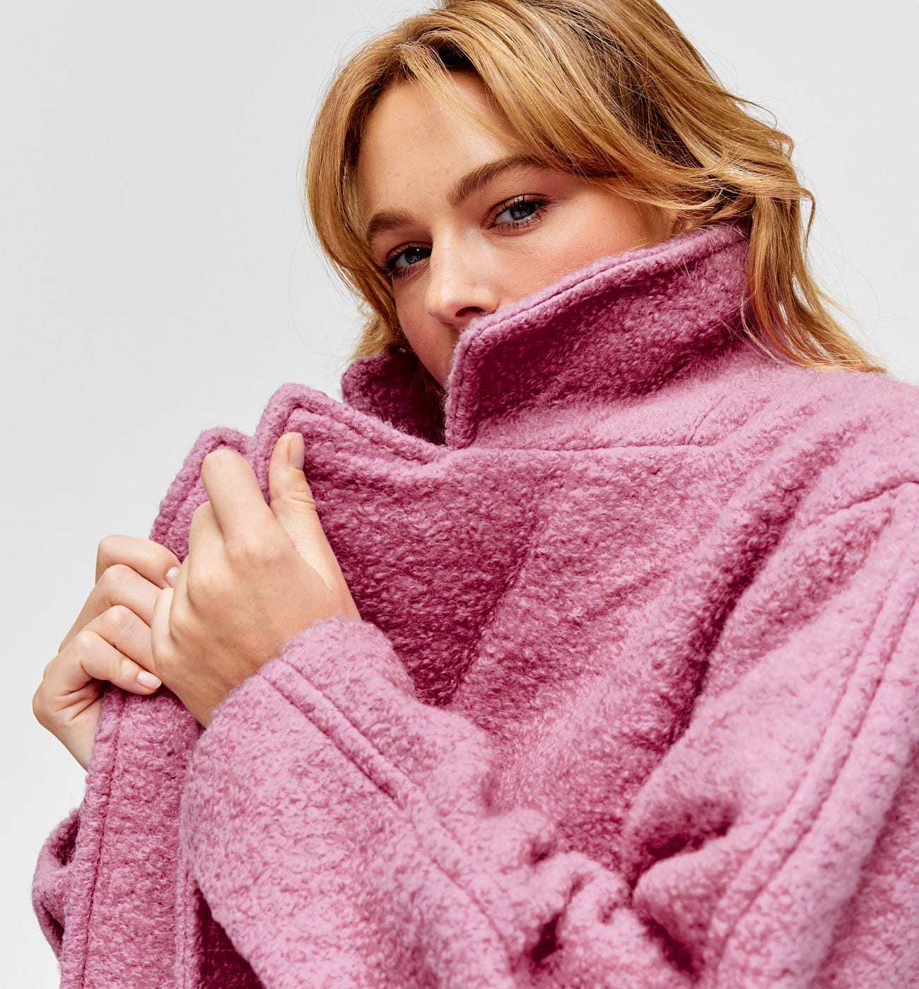 Wool blend coat