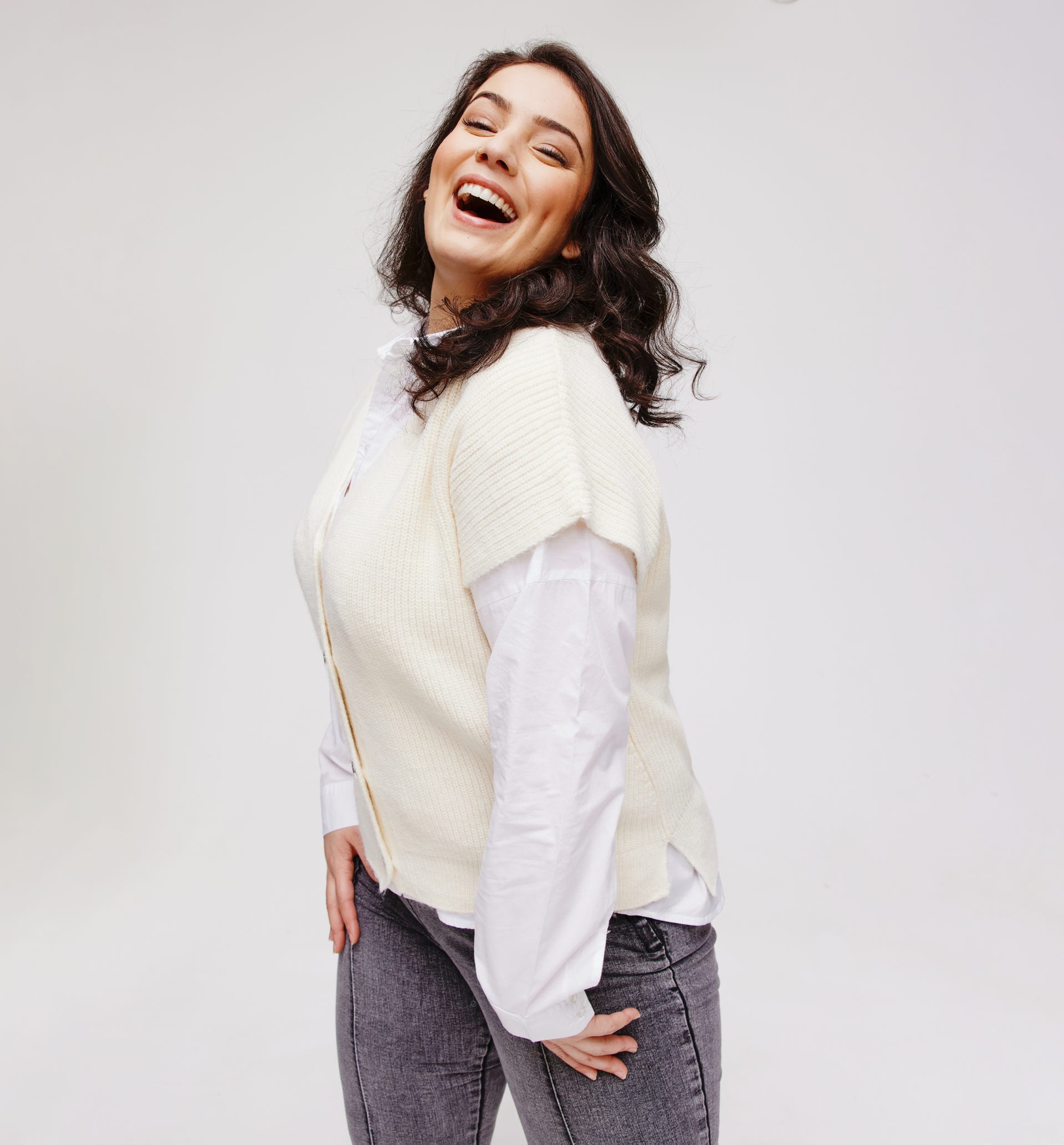 Oversizowy sweter