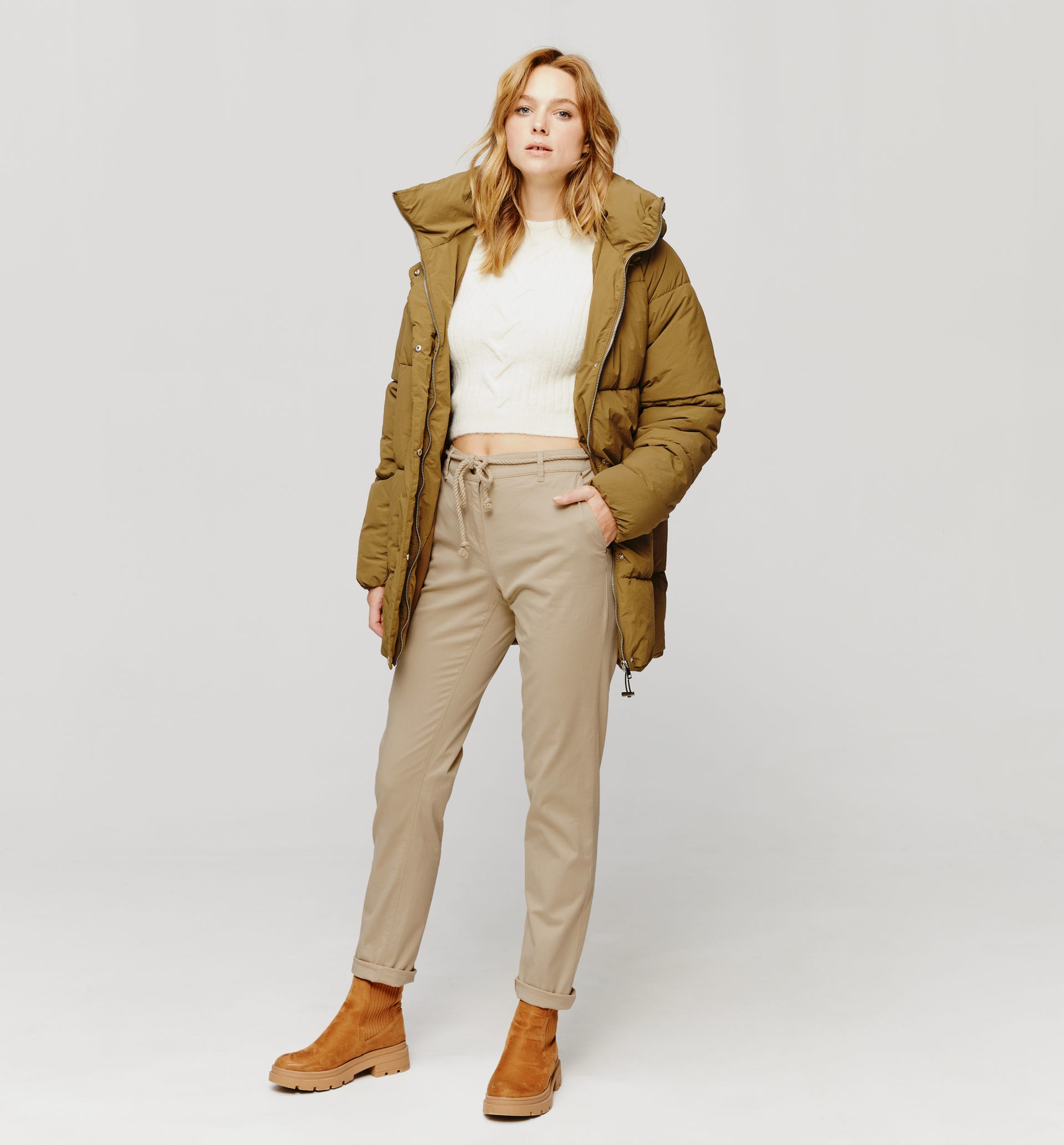 Pantaloni chino con cintura
