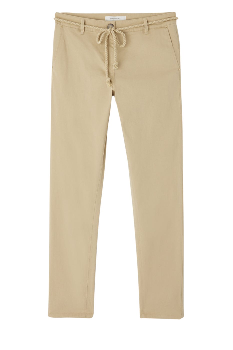 Belted chino trousers