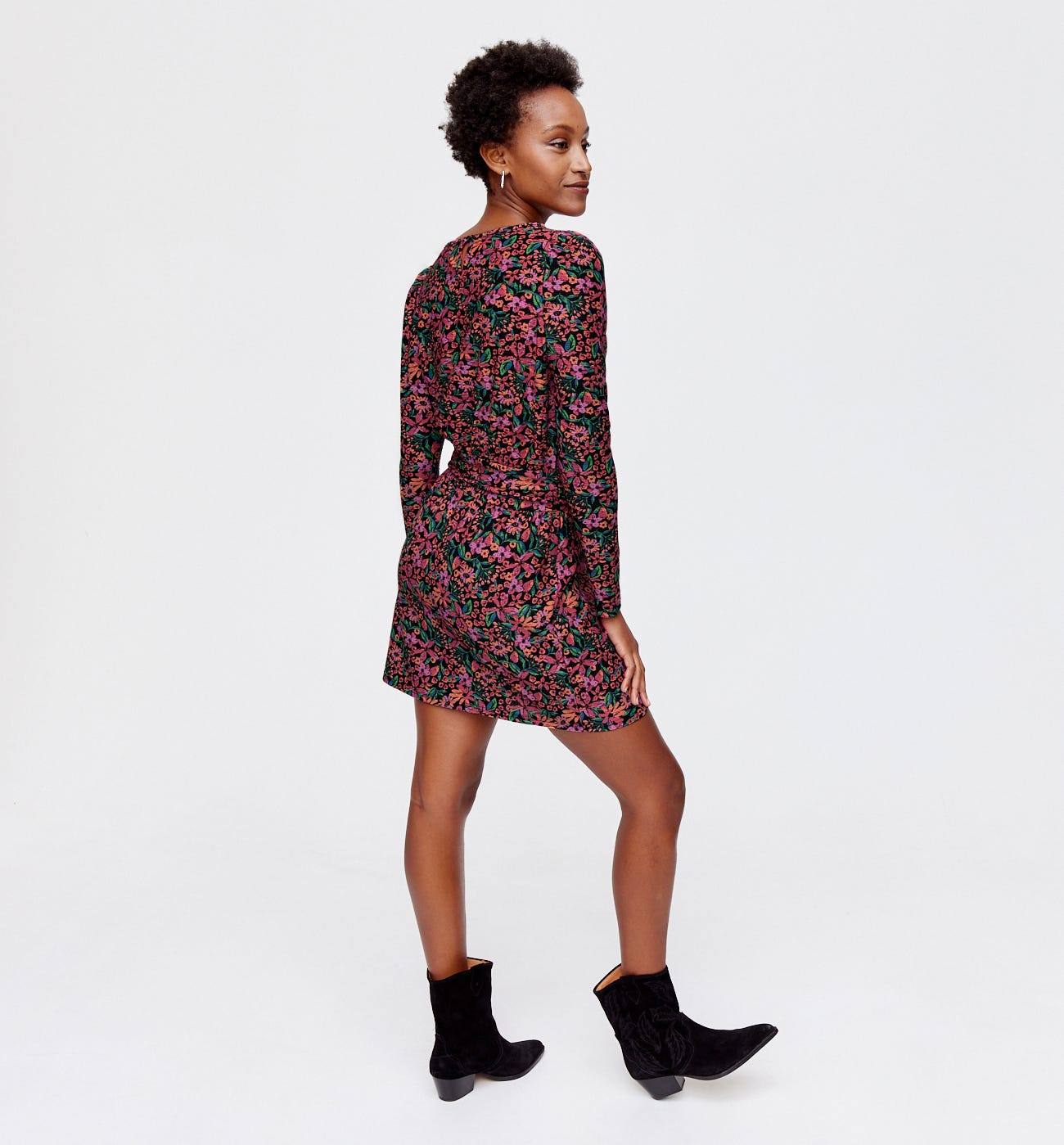 Short patterned dress