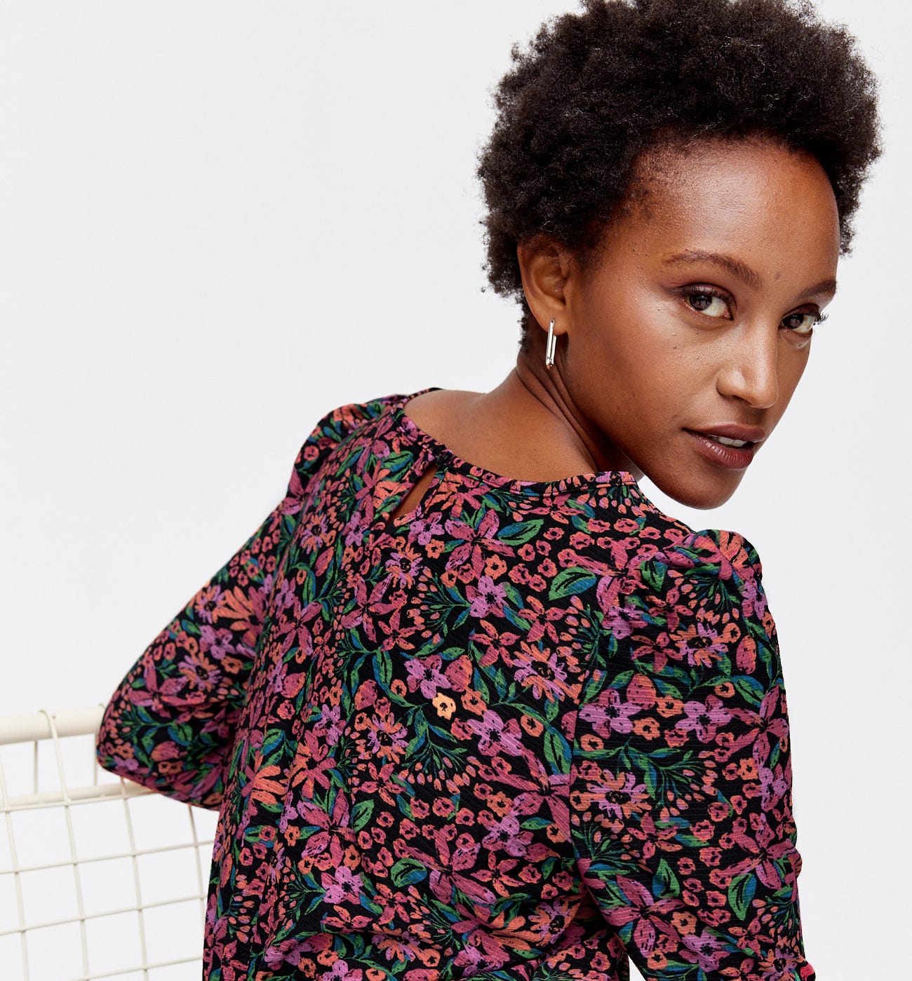 Short patterned dress