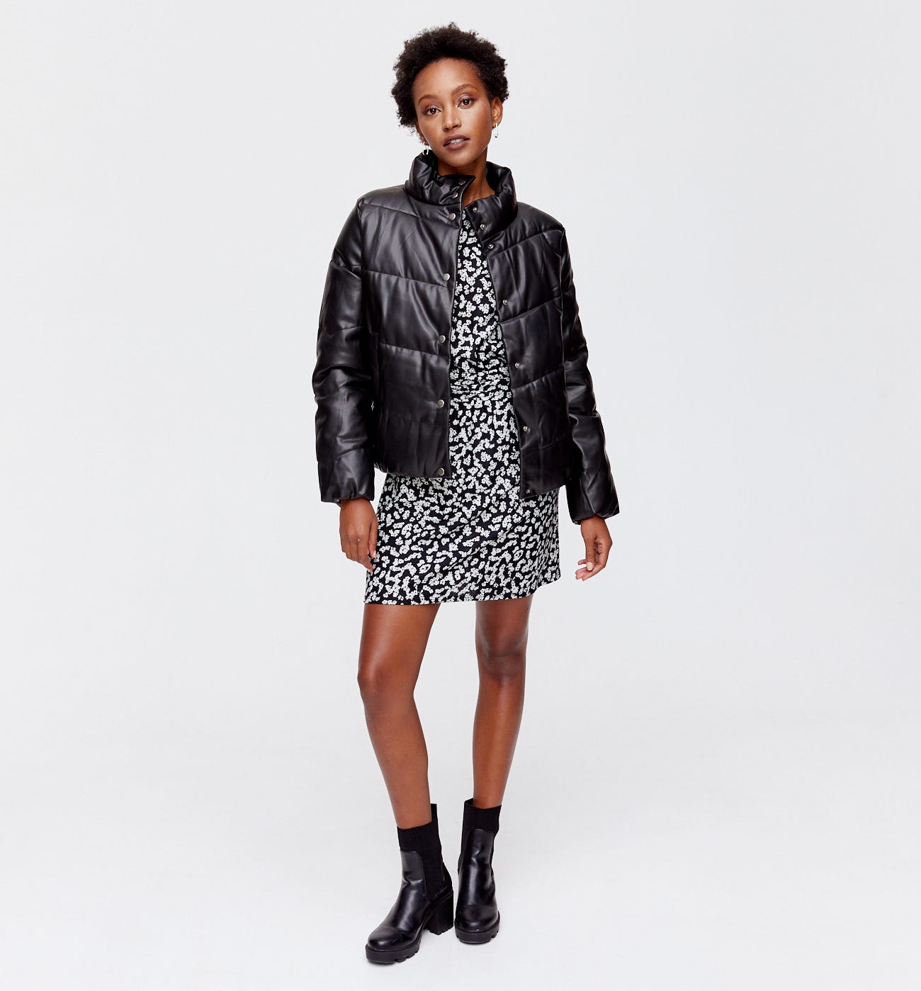 Short patterned dress