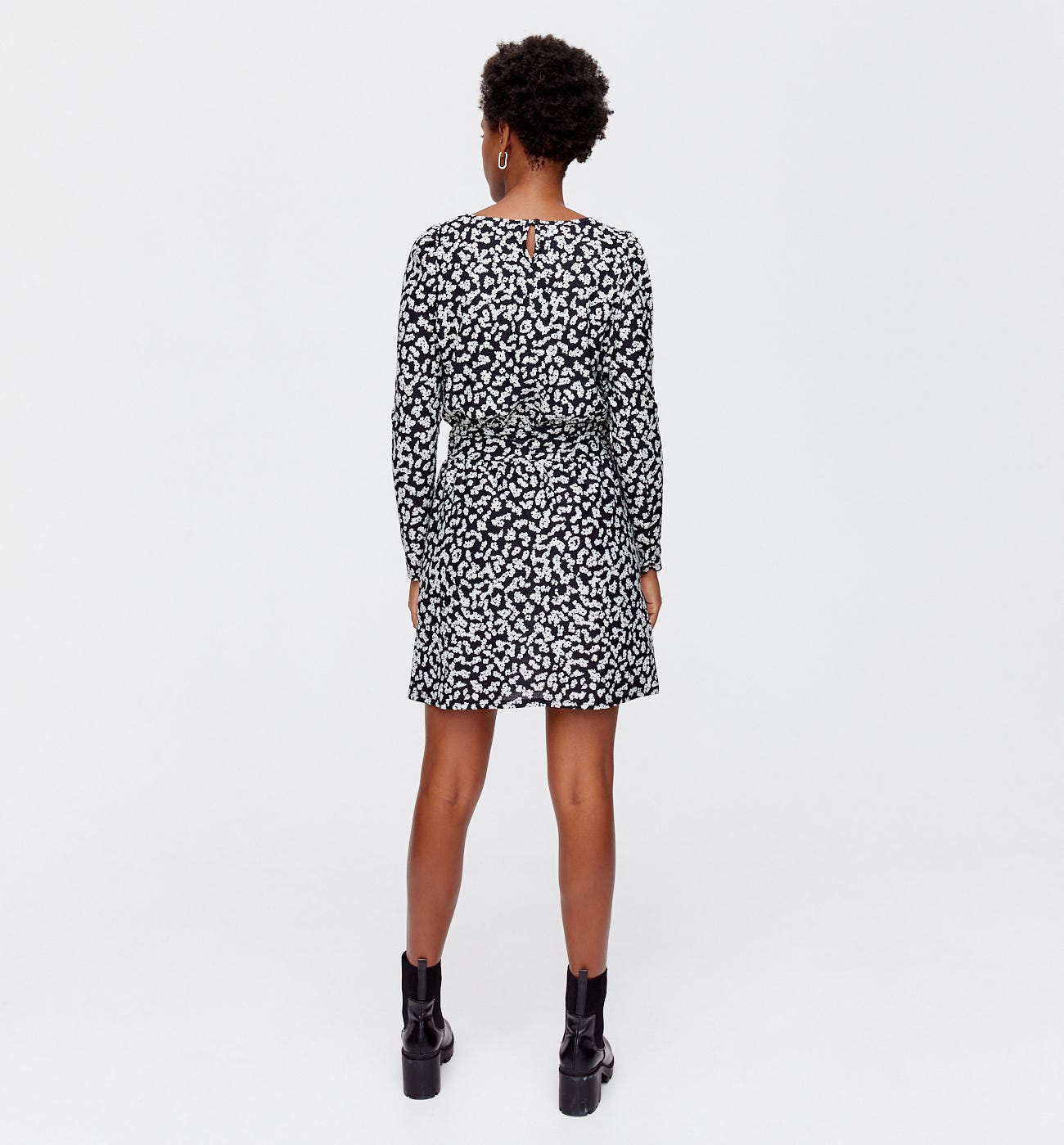 Short patterned dress
