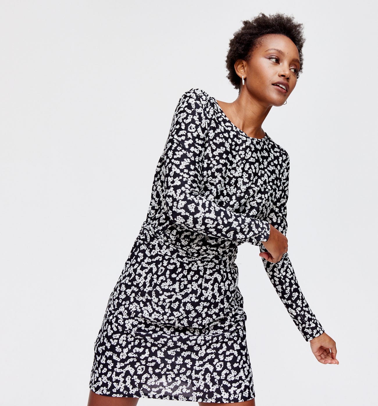 Short patterned dress