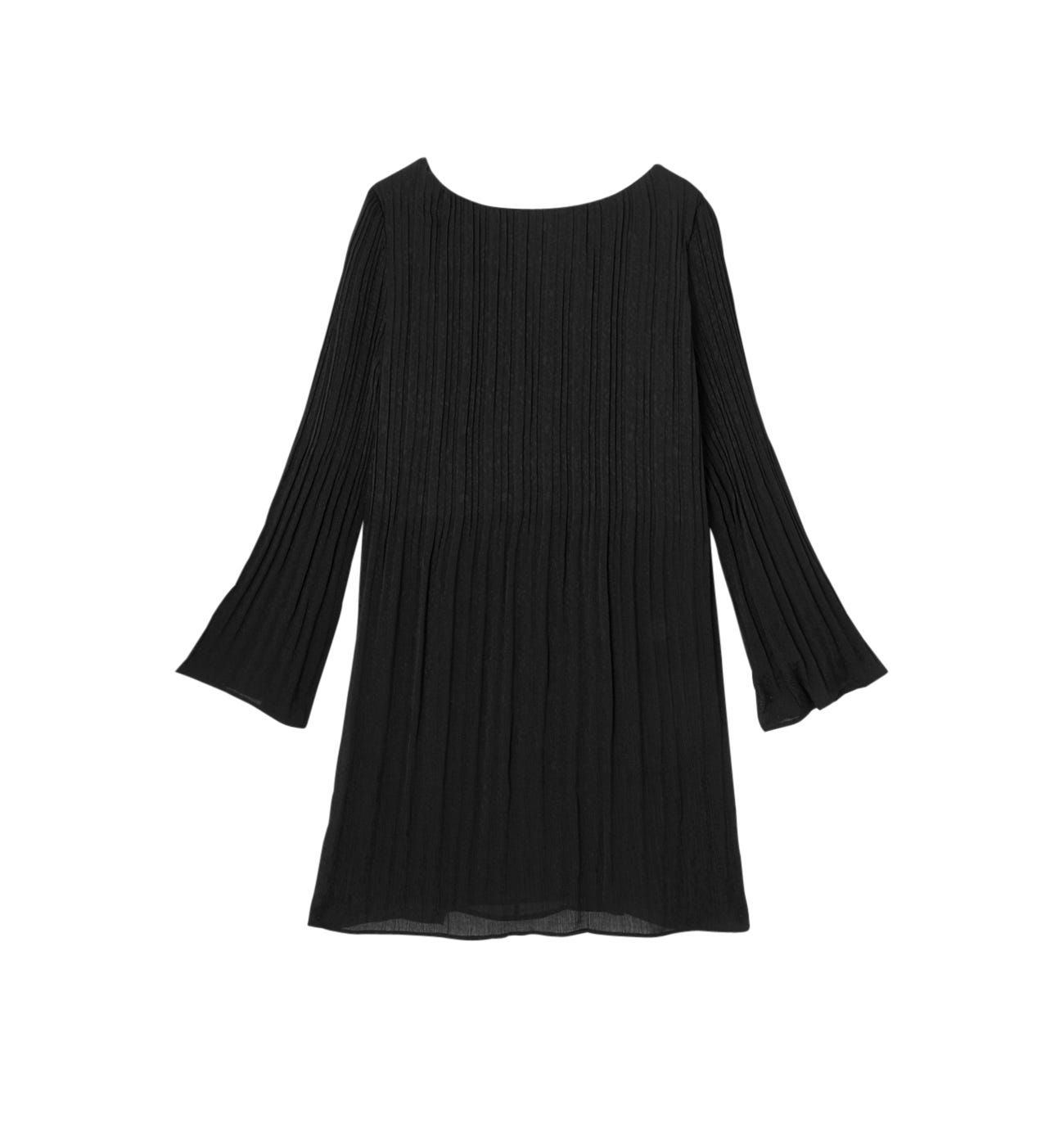 Vestido sedoso plisado