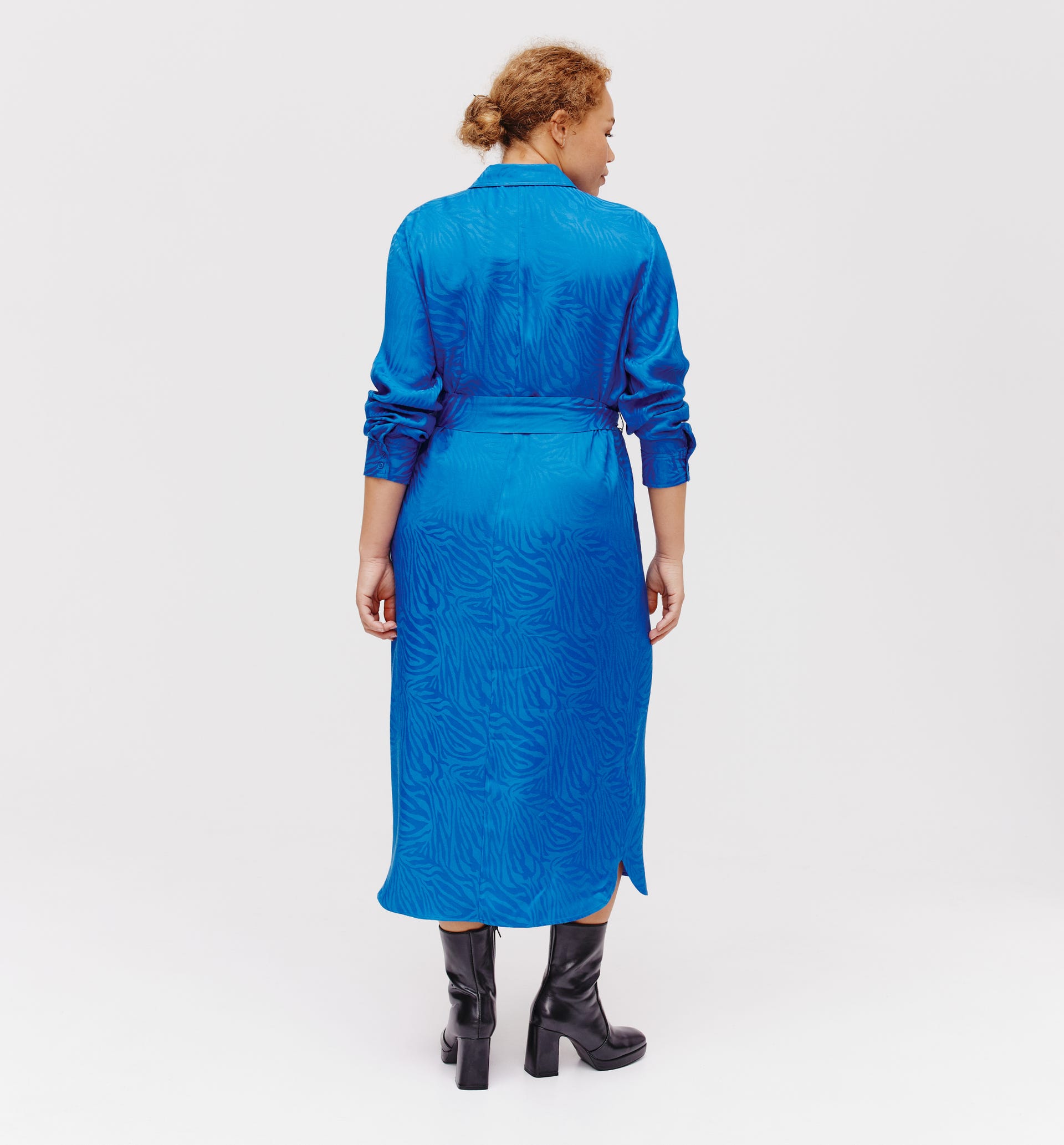 Robe-chemise soyeuse Femme