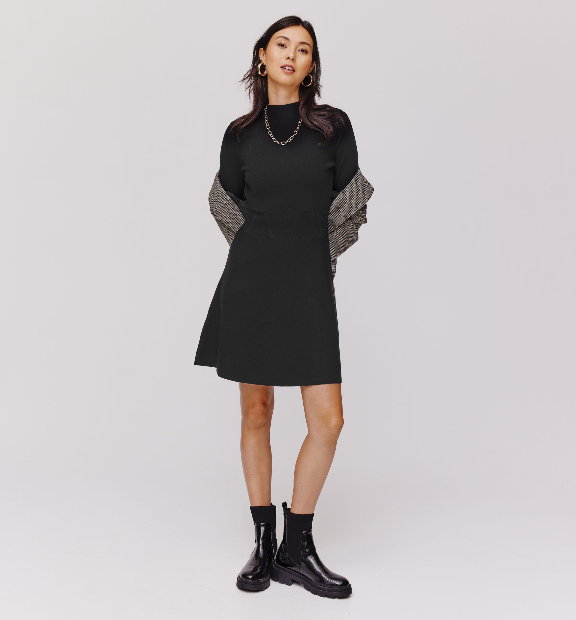Skater knit dress