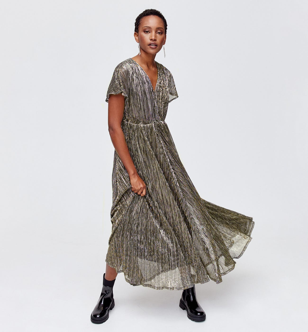 Robe longue pailletée ELEONOR