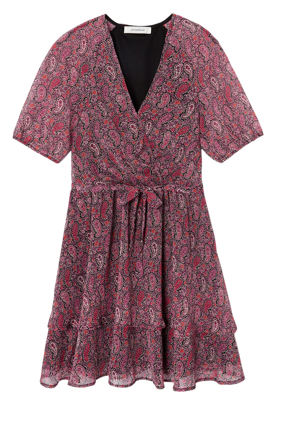 Robe courte volantée Femme