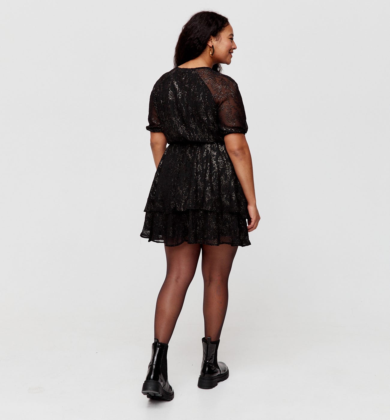 Vestido corto irisado