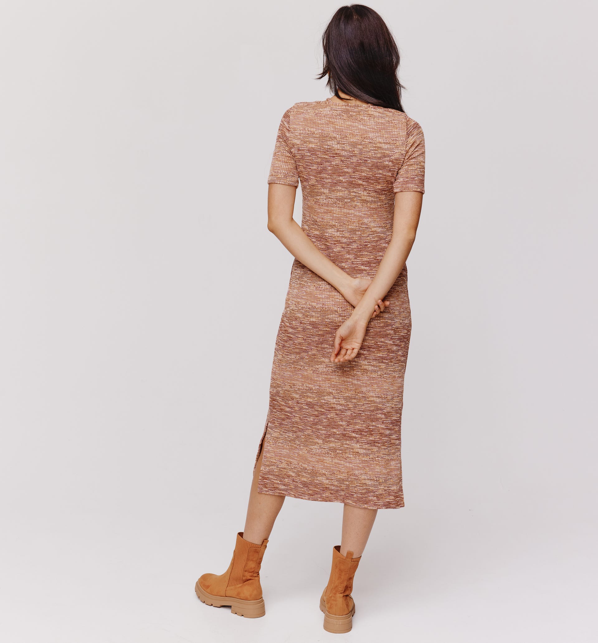 Stretchkleid in Midilänge