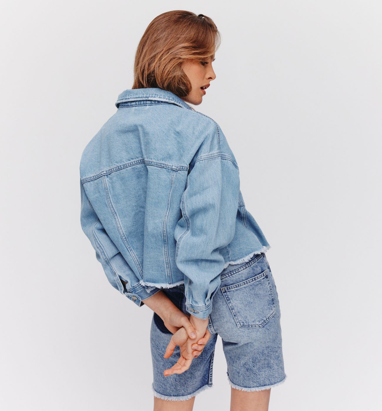 Oversized denim jacket