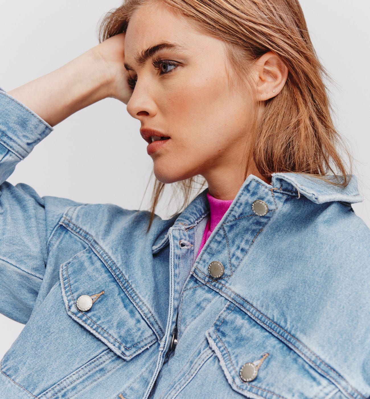 Oversized denim jacket
