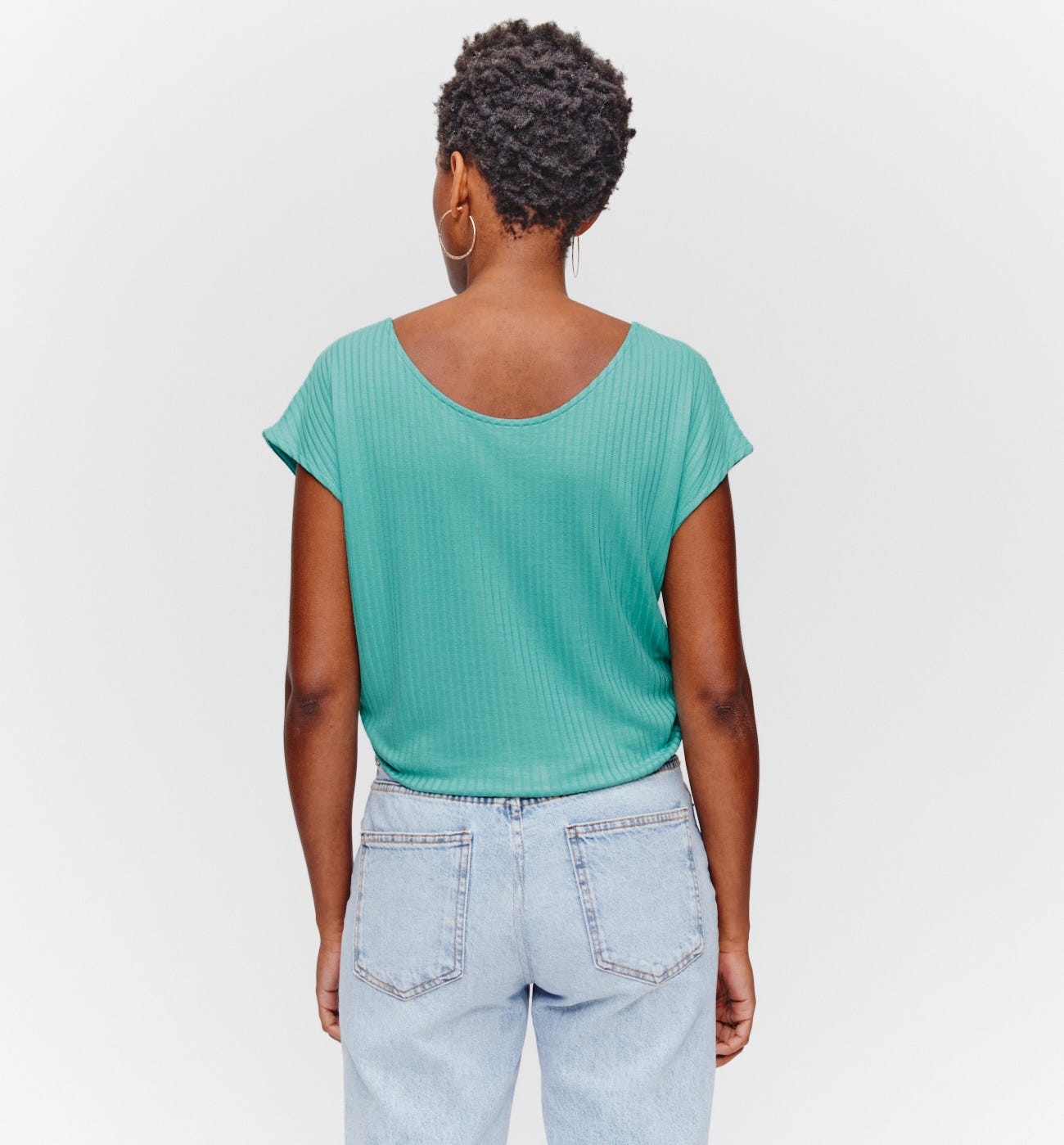 Camiseta punto canalé
