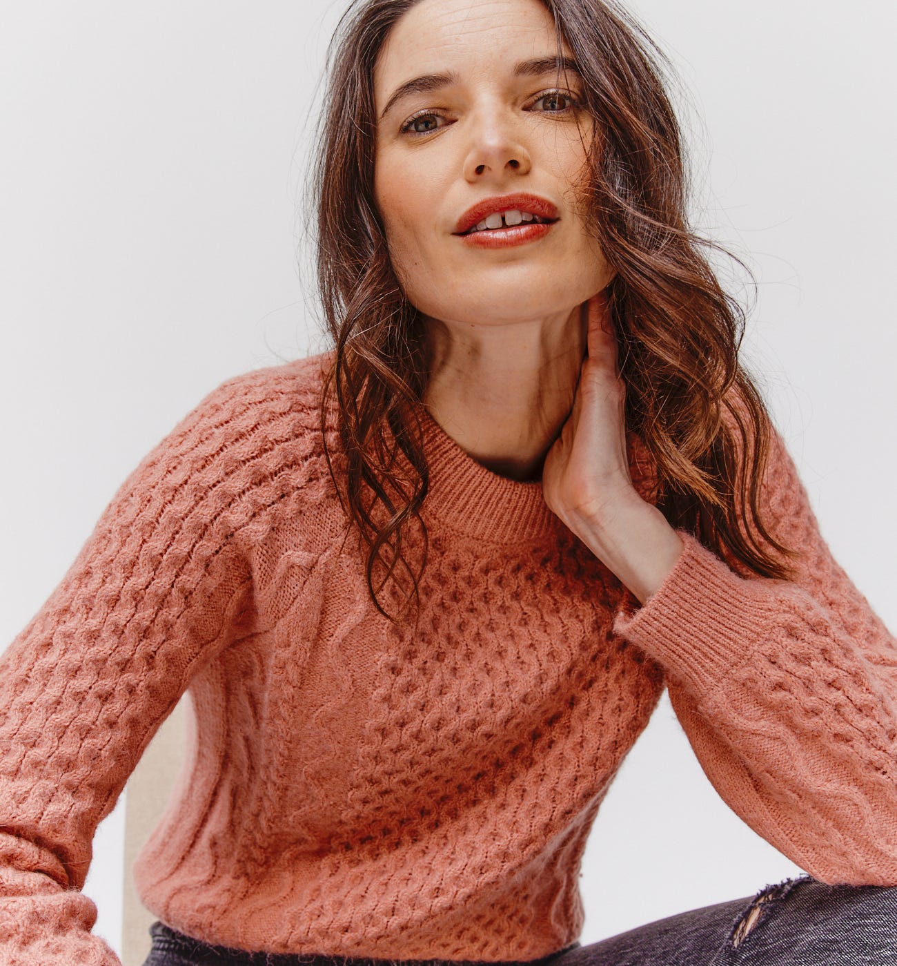 Fancy cable knit jumper