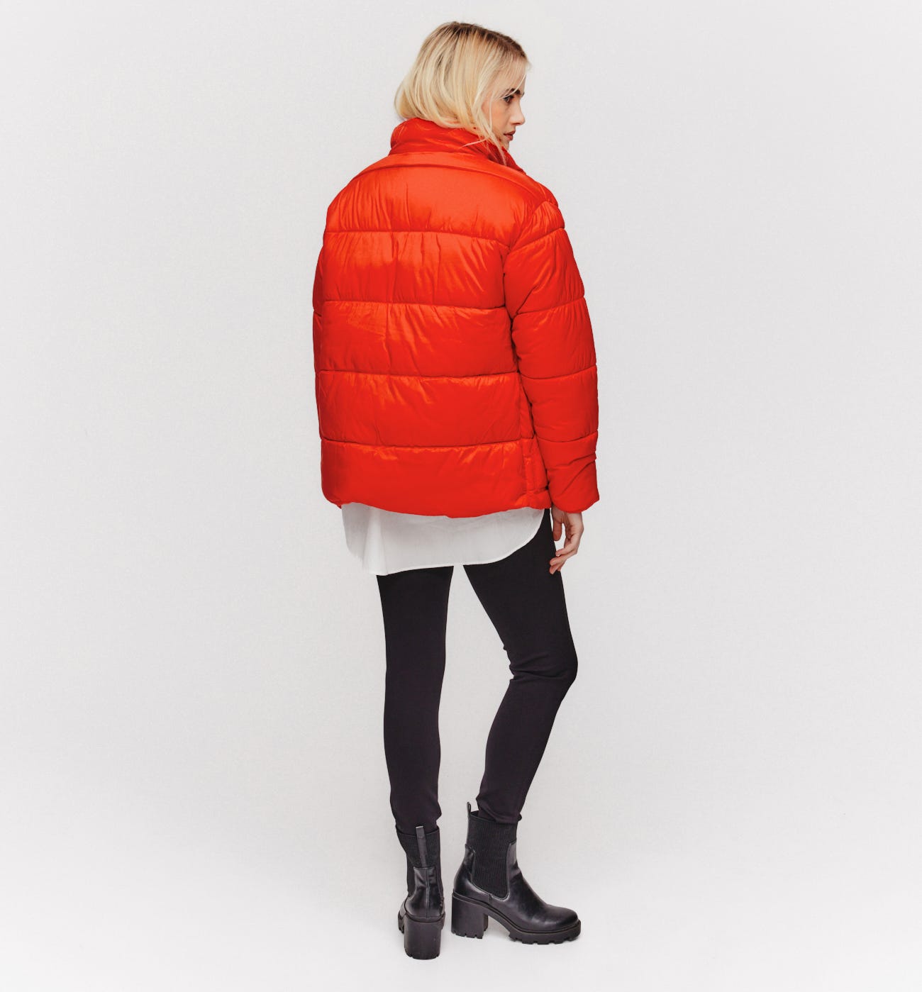 Plain padded jacket